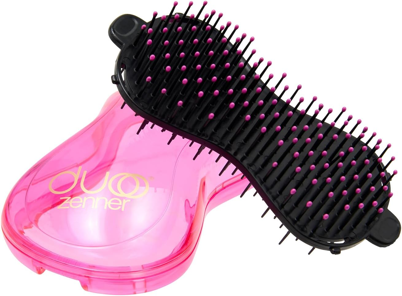 Zenner DUOO Brush - 2-In-1 Detangling Brush for Wet and Dry Hair - Reversible Design with Integrated Storage Compartment - Easy to Clean for Everyday and Travel image number 1