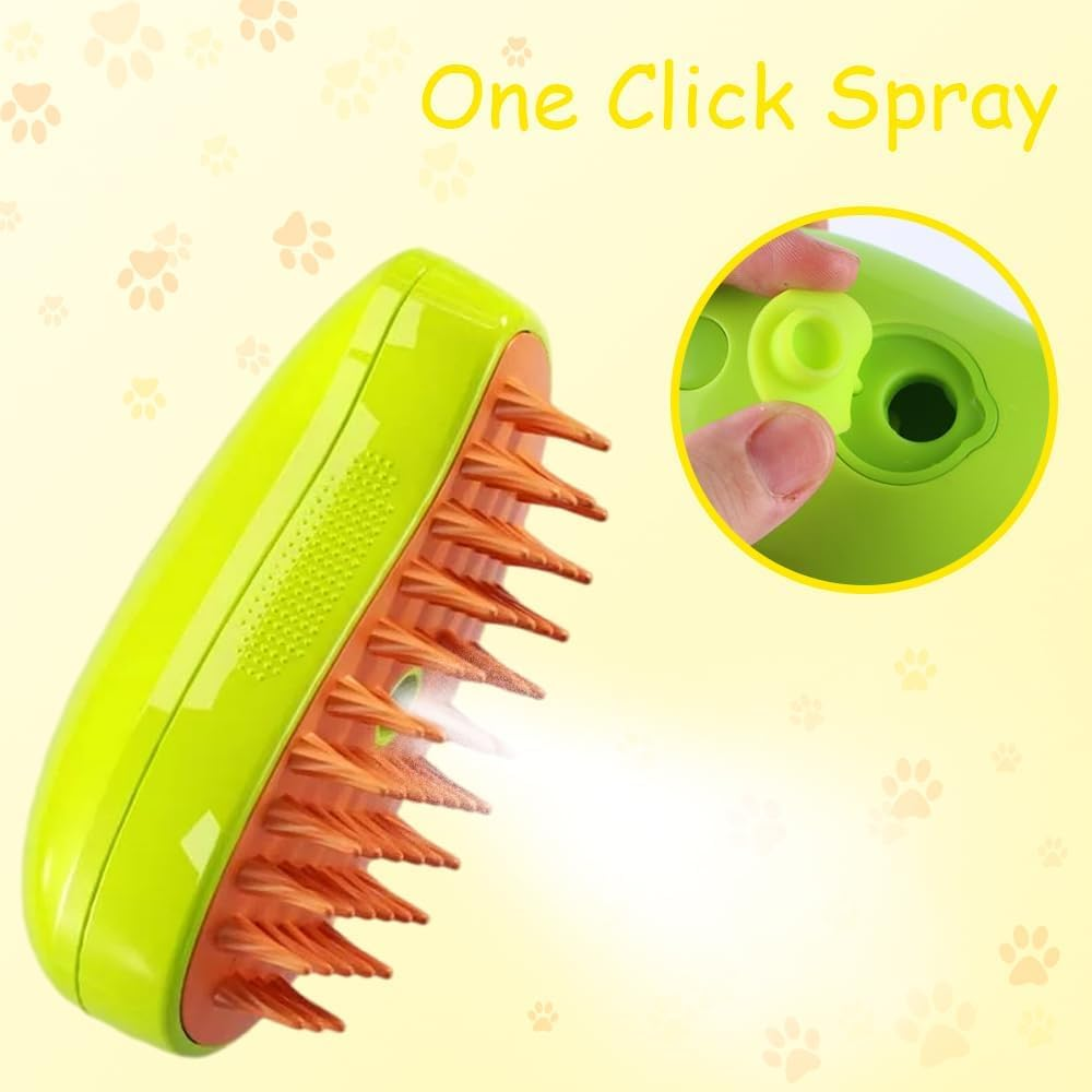 Steamy Cat Brush, 4 in 1 Multifunctional Cat Steamy Brush, Steam Cat Hair Brush for Massage, Cat Brush with Steam, Pet Steam Brush for Removing Tangled and Loose Hair /152 image number 2