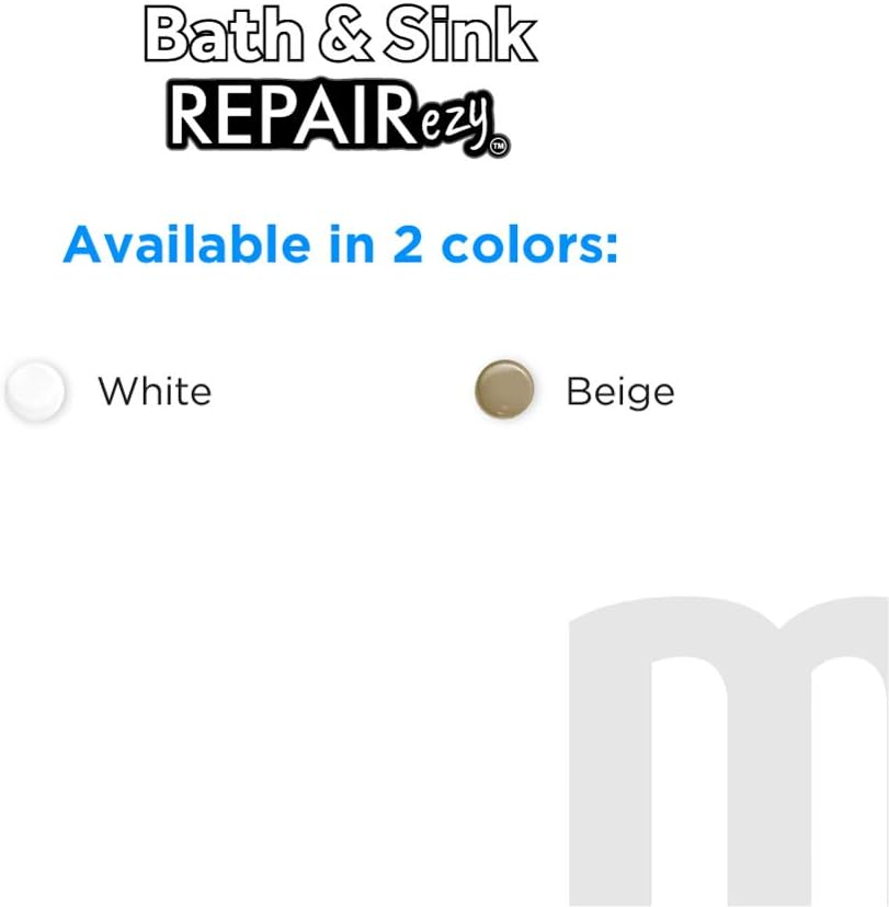 Magicezy Bath & Sink Repairezy (Beige/White) - Tub Repair Kit | Porcelain, Acrylic Tub, Enamel Sink, and Fibreglass Bathtub Repair Kit | Shower Base Refinishing | Chipped Tub Repair image number 6