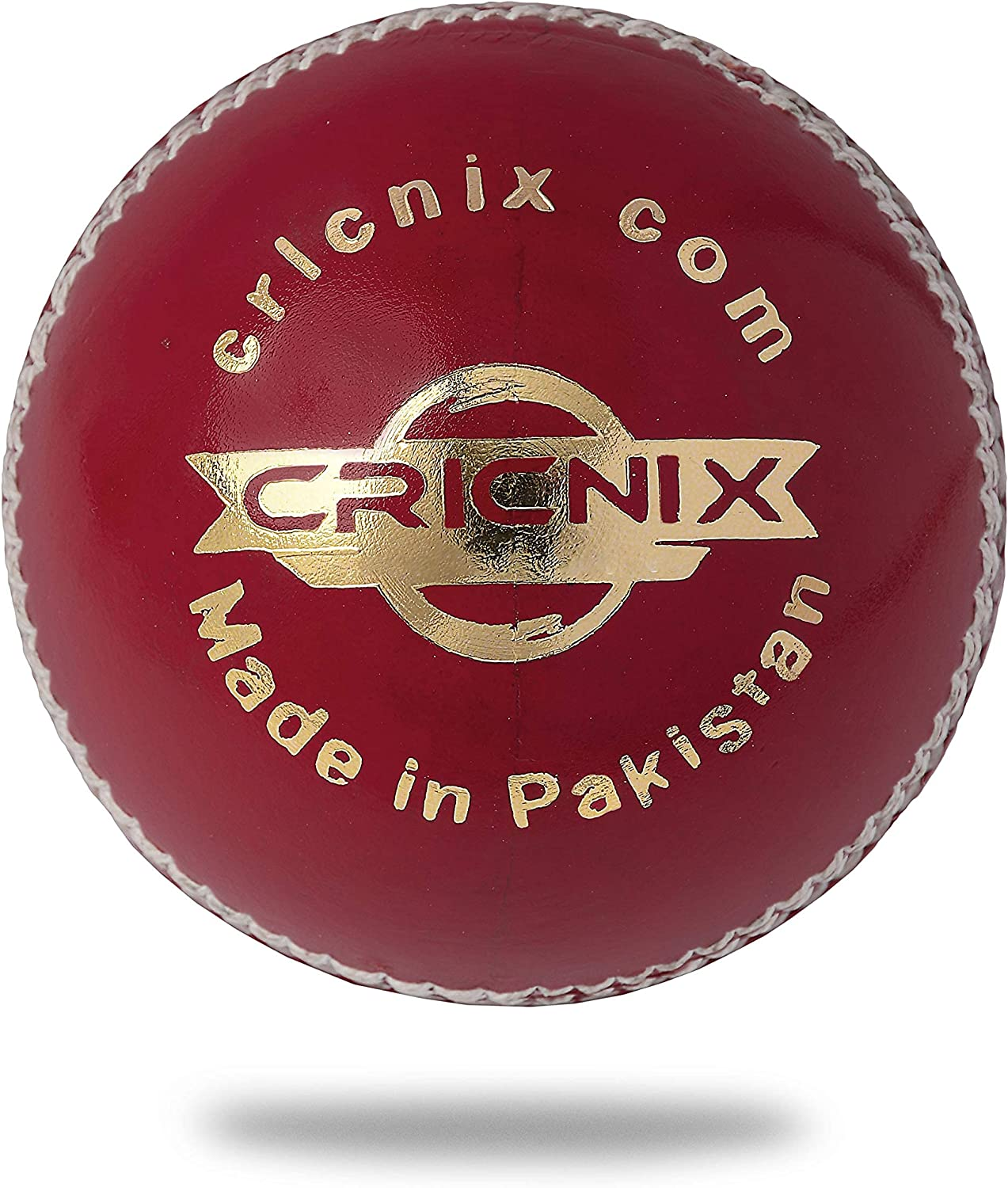 Cricnix Cricket Ball Elite Red Leather 142G (1-Pack/3-Pack/6-Pack) for Women or Juniors Match
