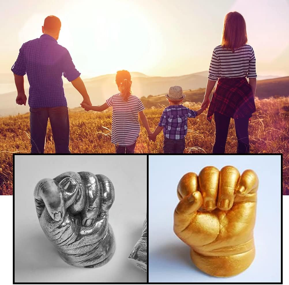 DIY Hand Mold Kit 3D Hand Casting Kit Family Create Unique Statue Couples Wedding Anniversary image number 3