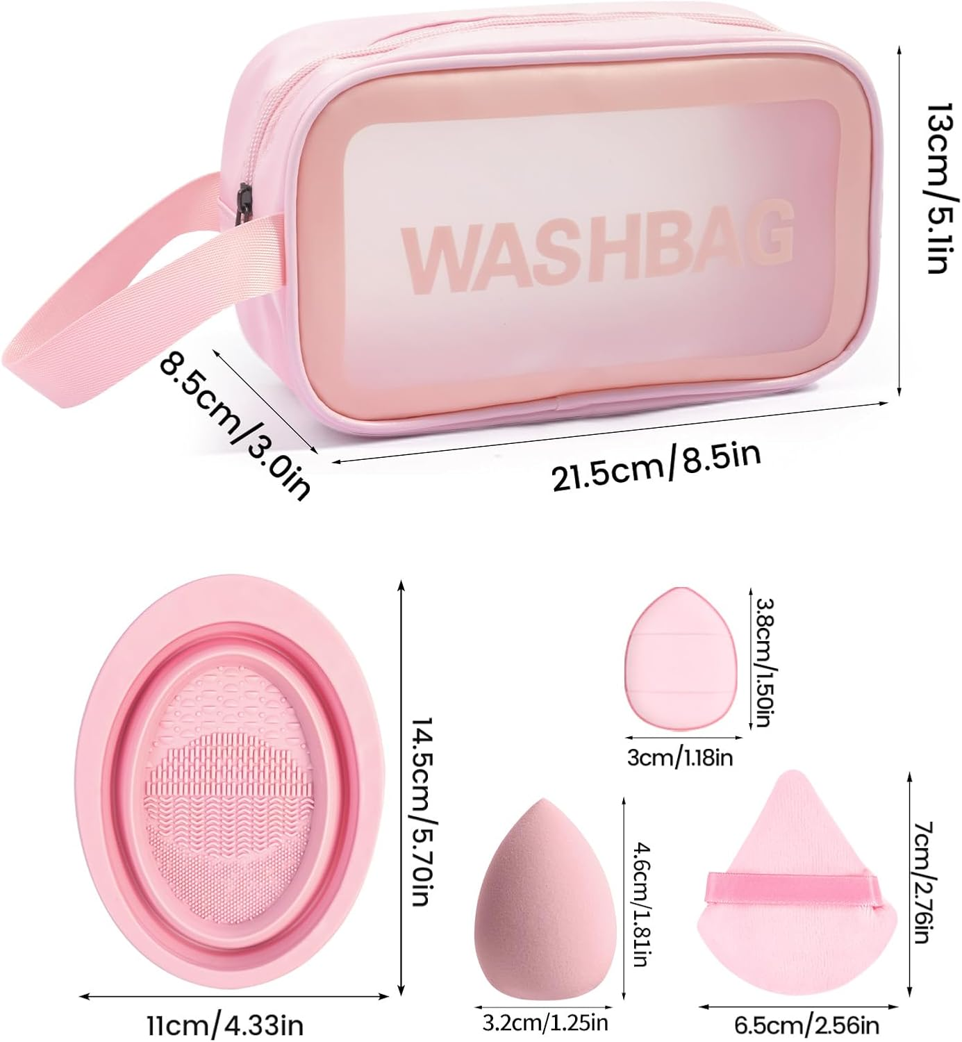 MAANGE Makeup Brush Set 30 Pcs Premium Synthetic Makeup Brushes Foundation Eye Shadow Powder Concealers Highlight Blending Brush Professional Make up Brush Set (Pink Silver)