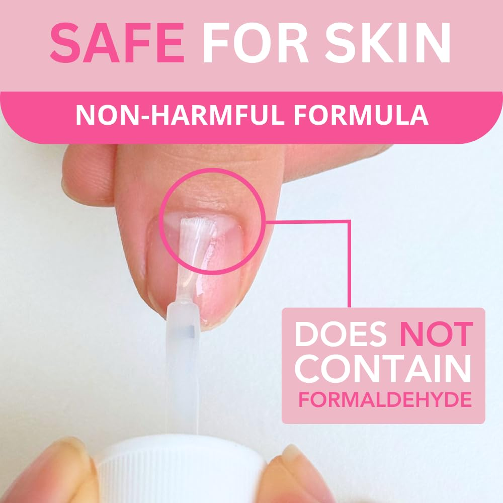 Super Strong Brush-On Glue for Nail Tips, Acrylic & Press-On Nails (7Ml / 0.24 Fl.Oz) &ndash; Long-Lasting & Fast-Drying Adhesive