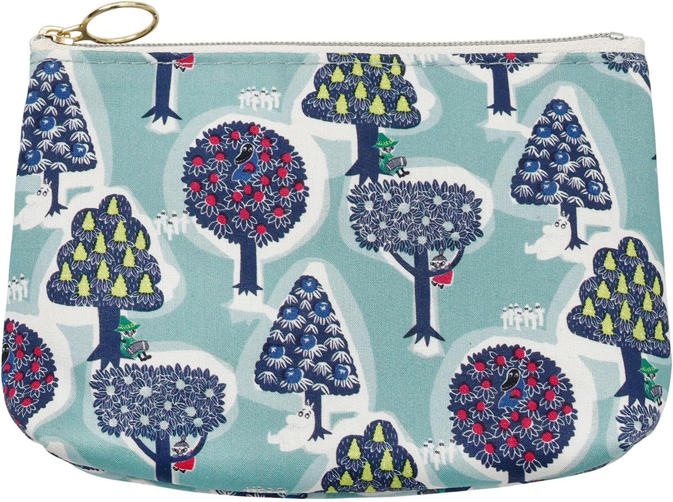 Quarter Report (Moomin) Moomin Basic Pouch Forest Various Cloud Approx. W 5.9 X H 4.1 X D 1.8 Inches (15 X 10.5 X 4.5 Cm) Cosmetics Cosmetic Pouch Women'S (Zippered) [Made in Japan] image number 3