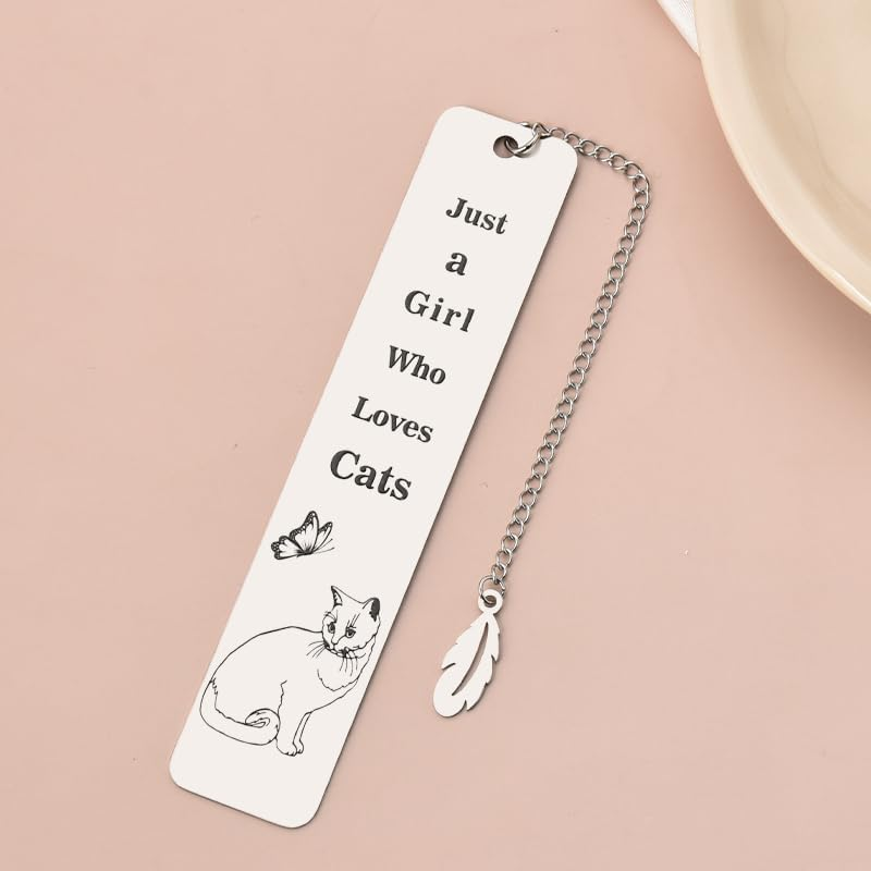 Cat Bookmarks for Book Lovers Women Birthday Gifts for Cat and Book Lover Gifts for Teen Girls Cat Book Markers for Reading Accessories Cat Gifts for Teenage Girls Reader Wedding Gifts for Cat Lover - Cat Bookmark image number 6
