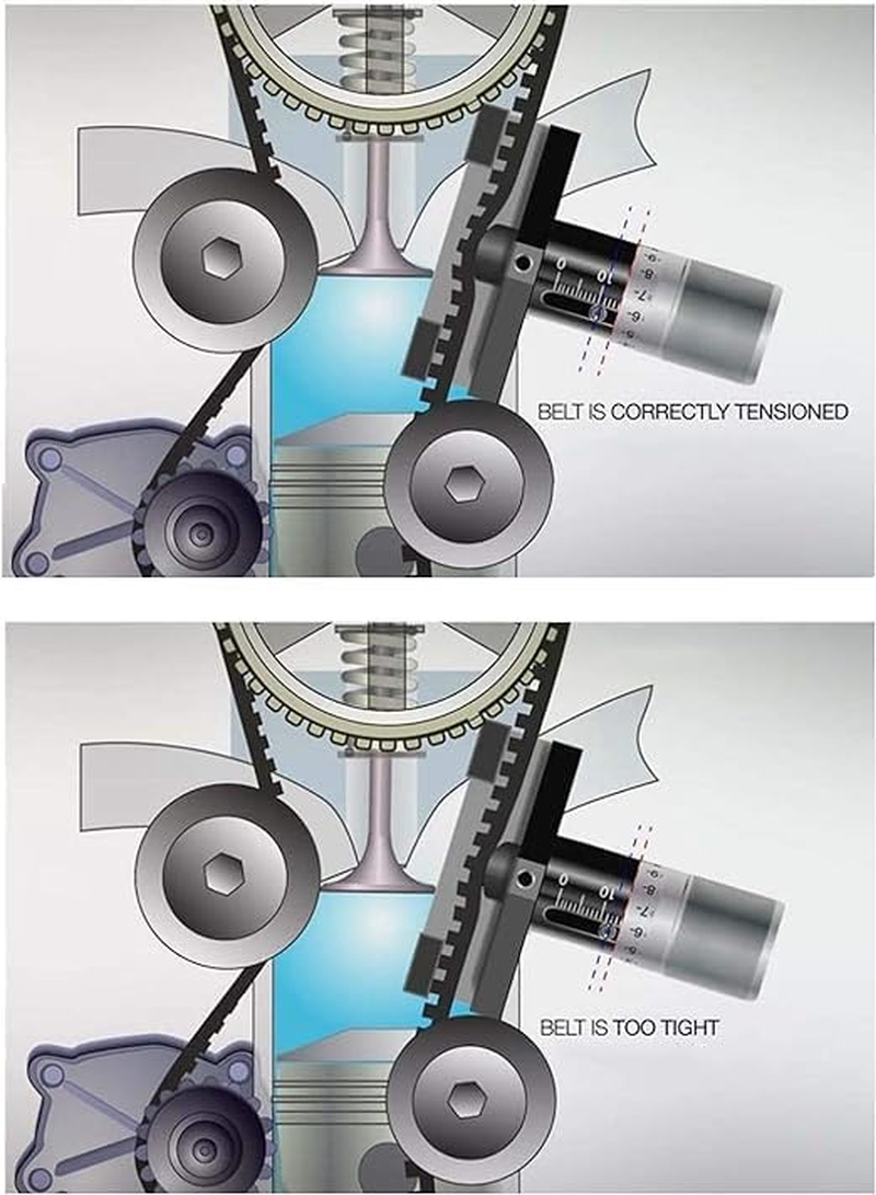 Belt Tension Meter, Belt Tension Meter, Timing Belt Tension Meter, Tester Detection Measurement, Professional Car Repair Tool image number 1