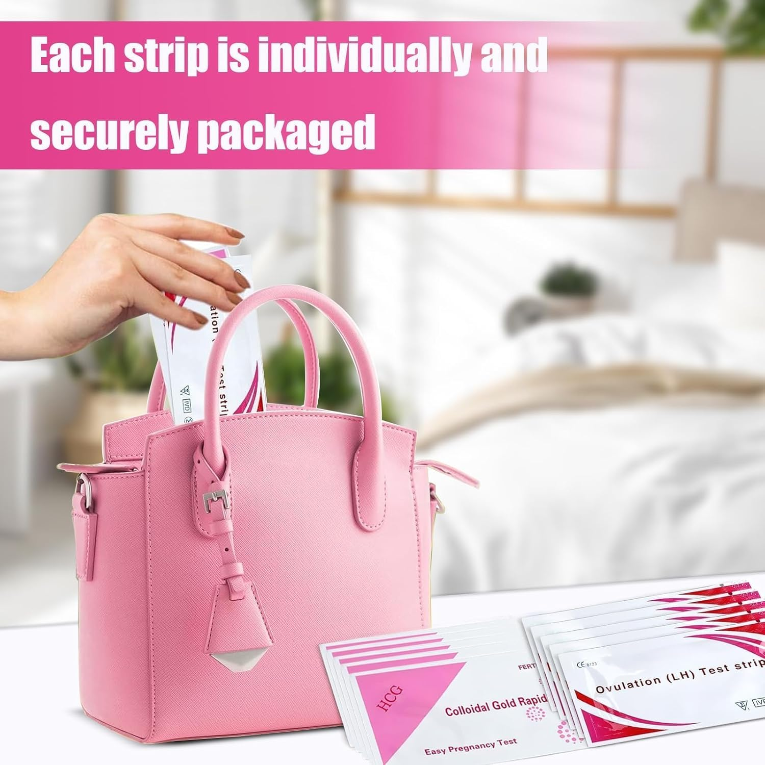 Ovulation Tests Strips, Ovulation and Pregnancy Tests (LH30-HCG20), Ovulation Predictor Kit for Highly Sensitive Fast Home Self-Checking(/50 PCS/) image number 6