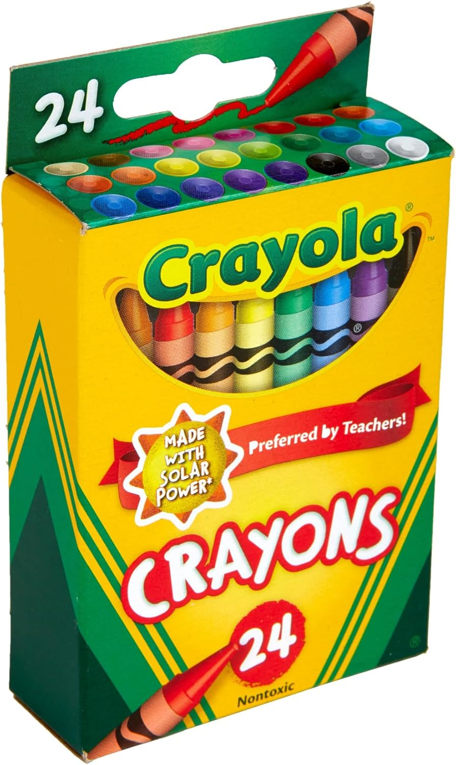 CRAYOLA 24 Pack Regular Crayons, Perfect for Art, Colouring and Drawing, Classic Crayola Colours, Preferred by Teachers, Child Safe and Nontoxic, 52-3024 image number 4