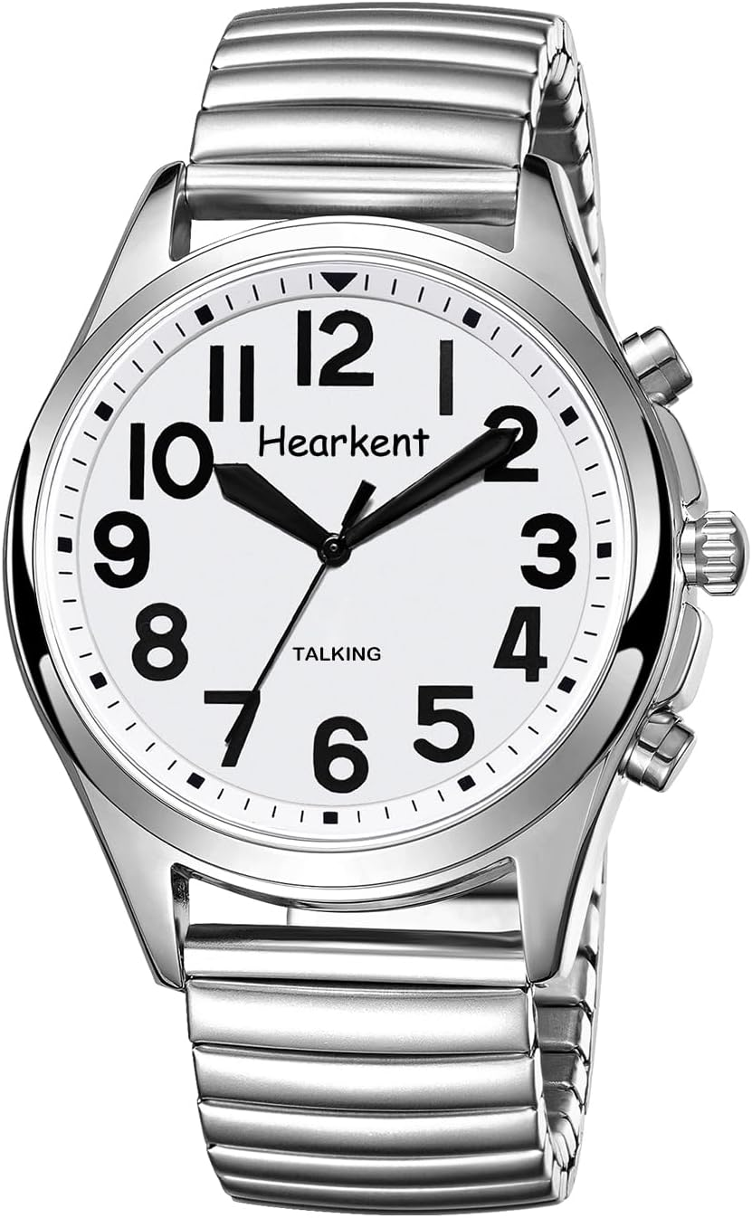 Talking Watch for Seniors Women, Women'S Wrist Watches with Jumbo Numbers, Loud Clear English Speaking Watch for Blind Visually Impaired or Elderly