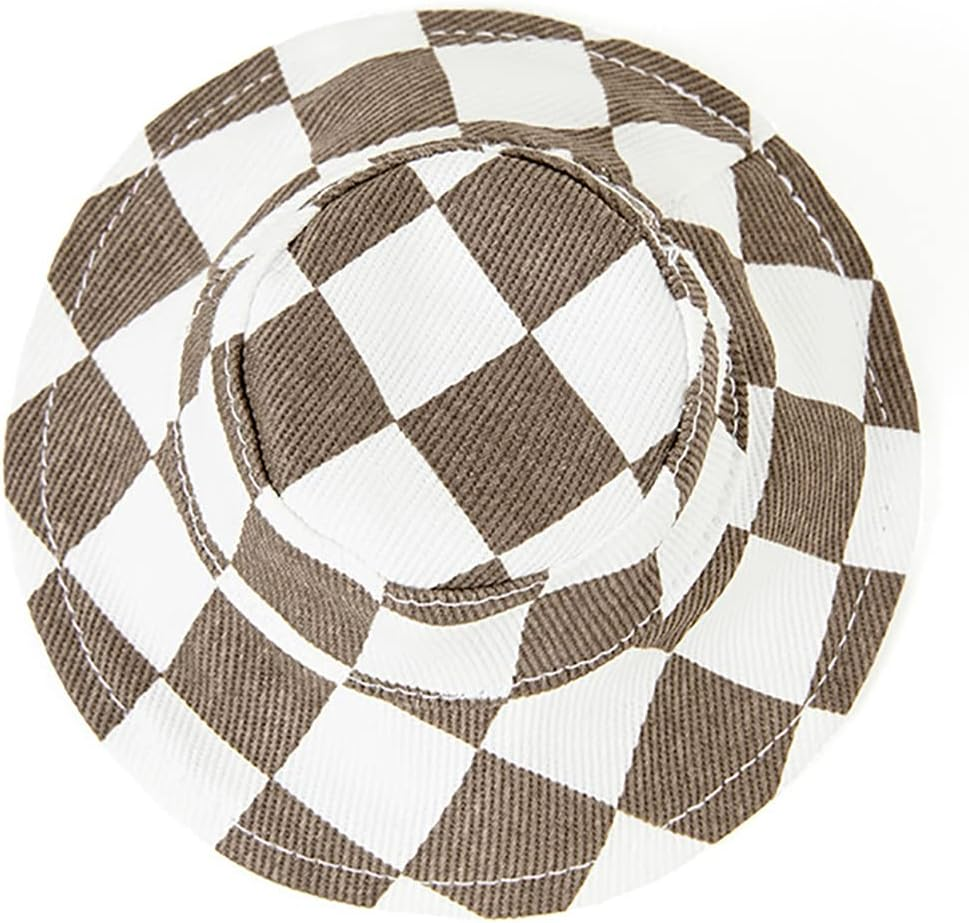 Marupet round Brim Princess Hat Visor Hat Pet Dog Mesh Porous Sun Hat with Ear Holes for Small, Extra Small Dog Teddy, Pug, Chihuahua, Shih Tzu, Yorkshire Terriers, Papillon Stripes L