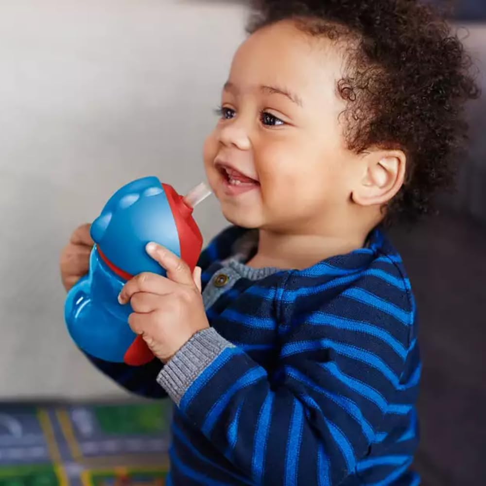 Philips Avent Bendy Straw Cup with Handles, 200Ml, SCF796/00, Purple/Green or Red/Blue image number 4