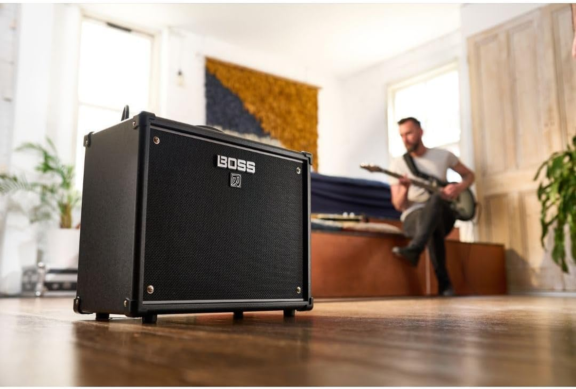 BOSS Katana-50 Gen 3 Guitar Amplifier | Compact 50-Watt Combo Amp | Custom 12-Inch Speaker | Evolved Tube Logic Sound | 12 Amp Characters | Onboard BOSS Effects | Advanced Connectivity & More image number 2