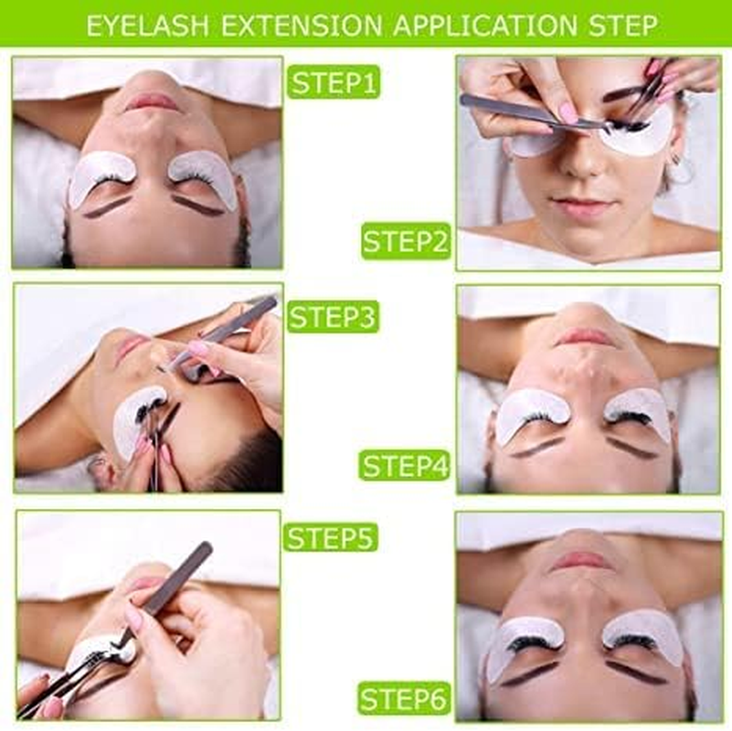 LALOCAPEYO 110 Pairs Eyelash Extension Gel Patches Kit, Lash Extension Lint Free under Hydrogel Eye Mask Pads Beauty Tool