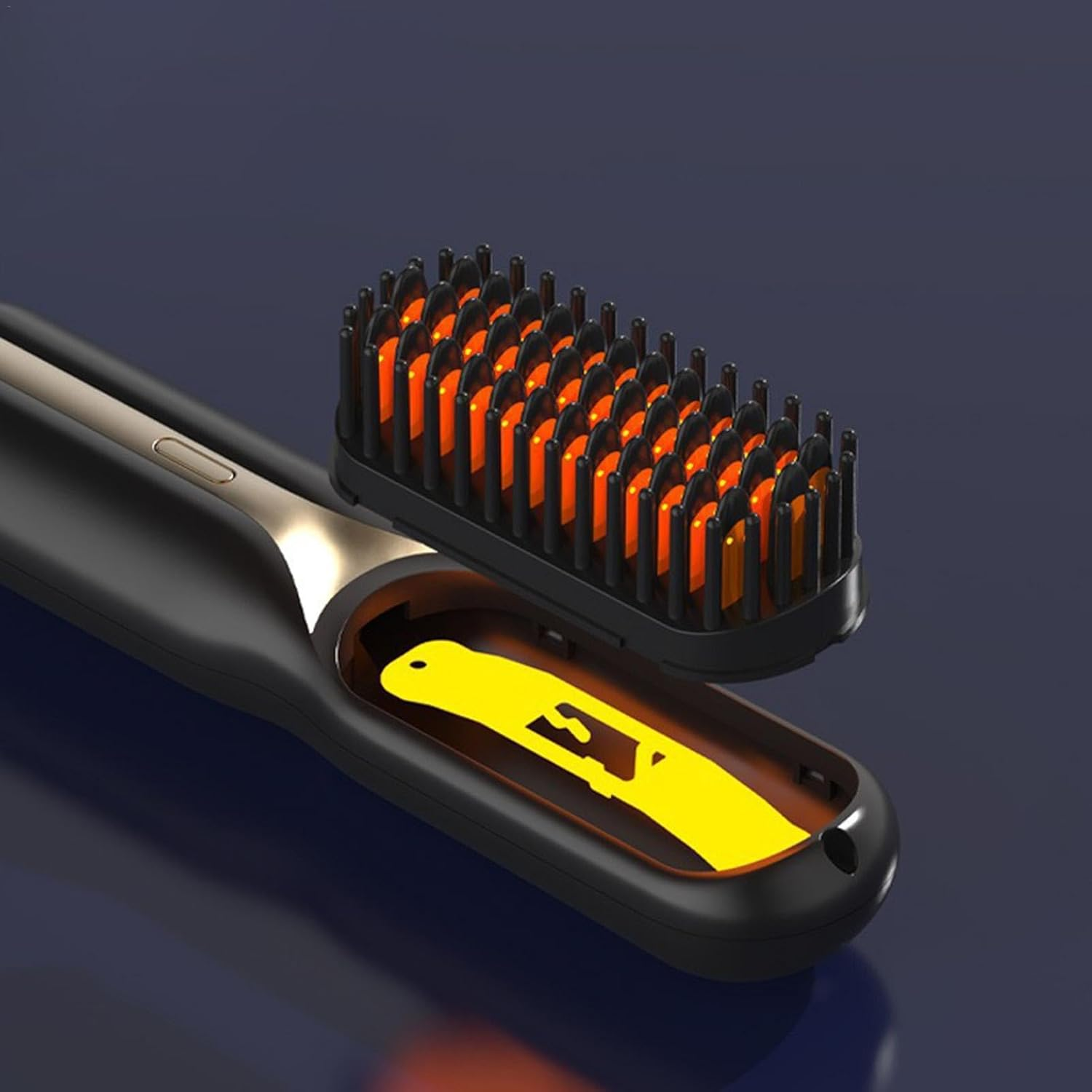 Handheld Cordless Hair Straightener | Compact Cordless Hairs Brush | Battery Powered Hair Styling Brush, Travel Hair Straightening Solution, Rechargeable Cordless Hair Styling Tool image number 5