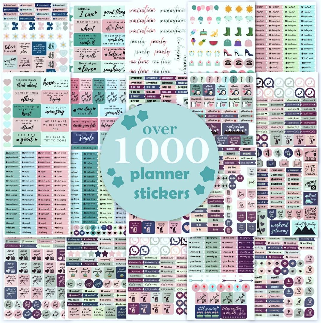 Busy Bee Planners Monthly Weekly Daily Planner Sticker Set for Enhanced Productivity image number 6