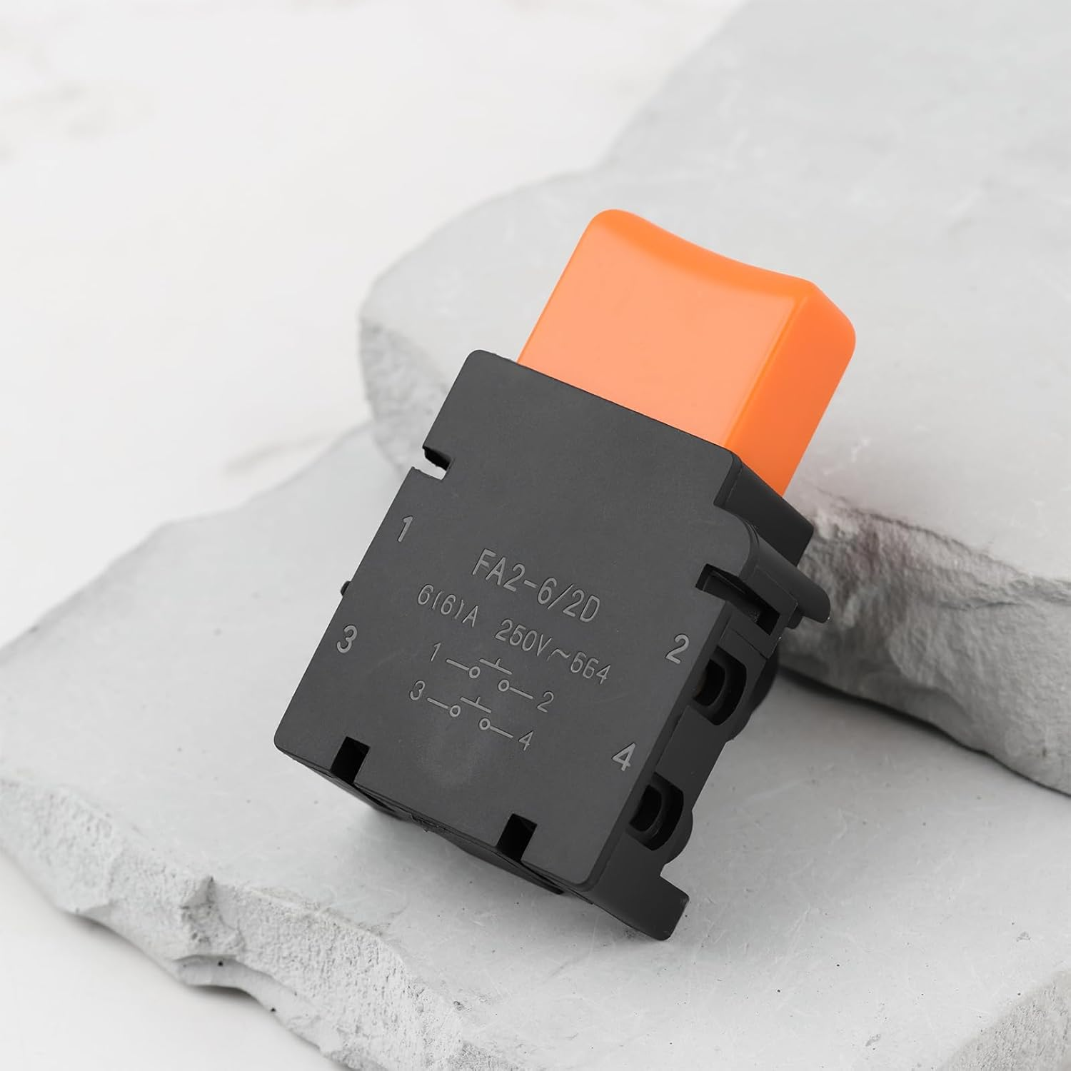 SING F LTD 2PCS Electric Trigger Switch with Speed Control for 5016 Chain Saw FA2-6/2D Power Tool Replacement Part image number 1