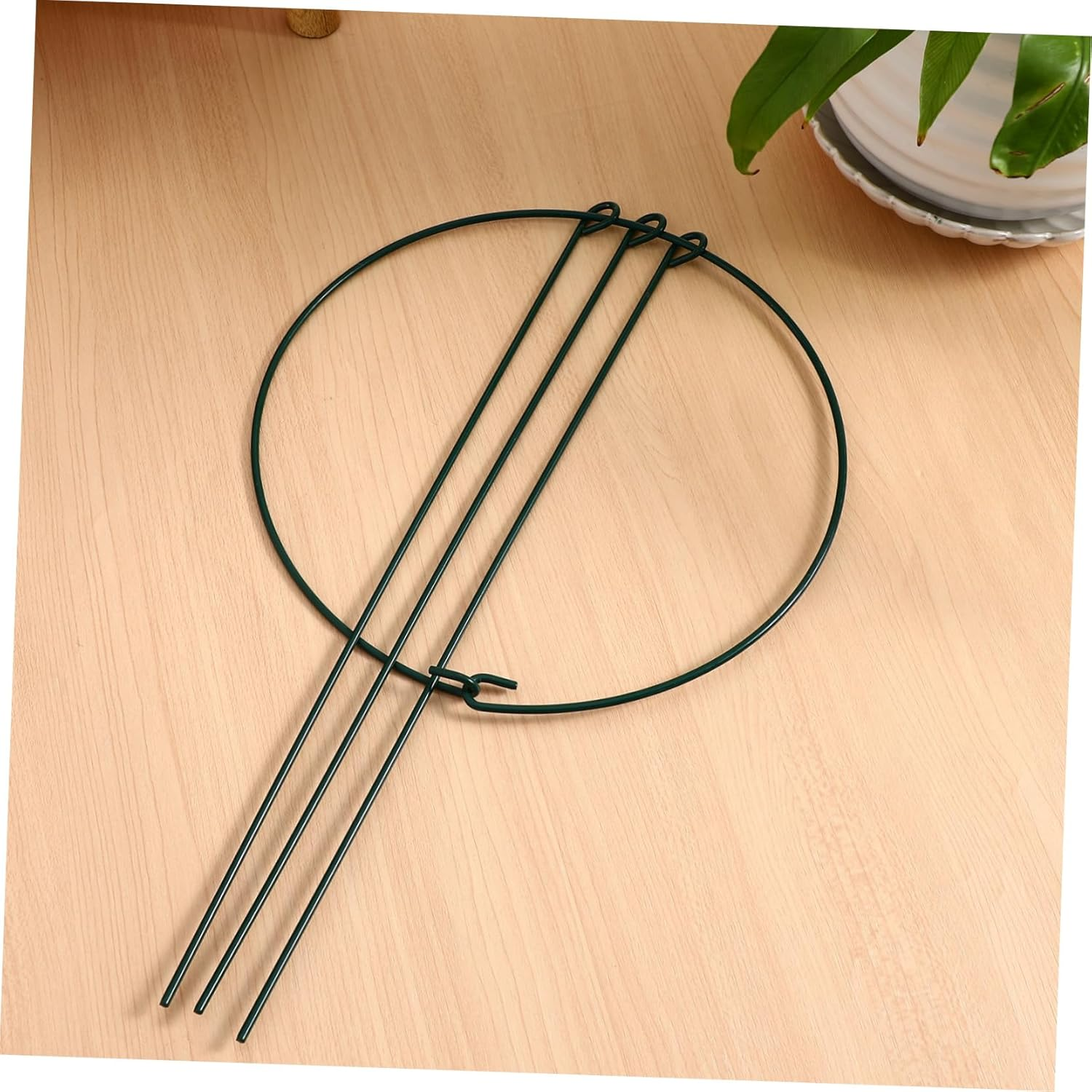 BUTIFULSIC 3Pcs Gardening Support Frame Peony Cages Plant Climbing Trellis Orchid Stakes Plant Bracket Garden Climbing Stakes Support Frames for Plant Vine Support Wrought Iron Green image number 6