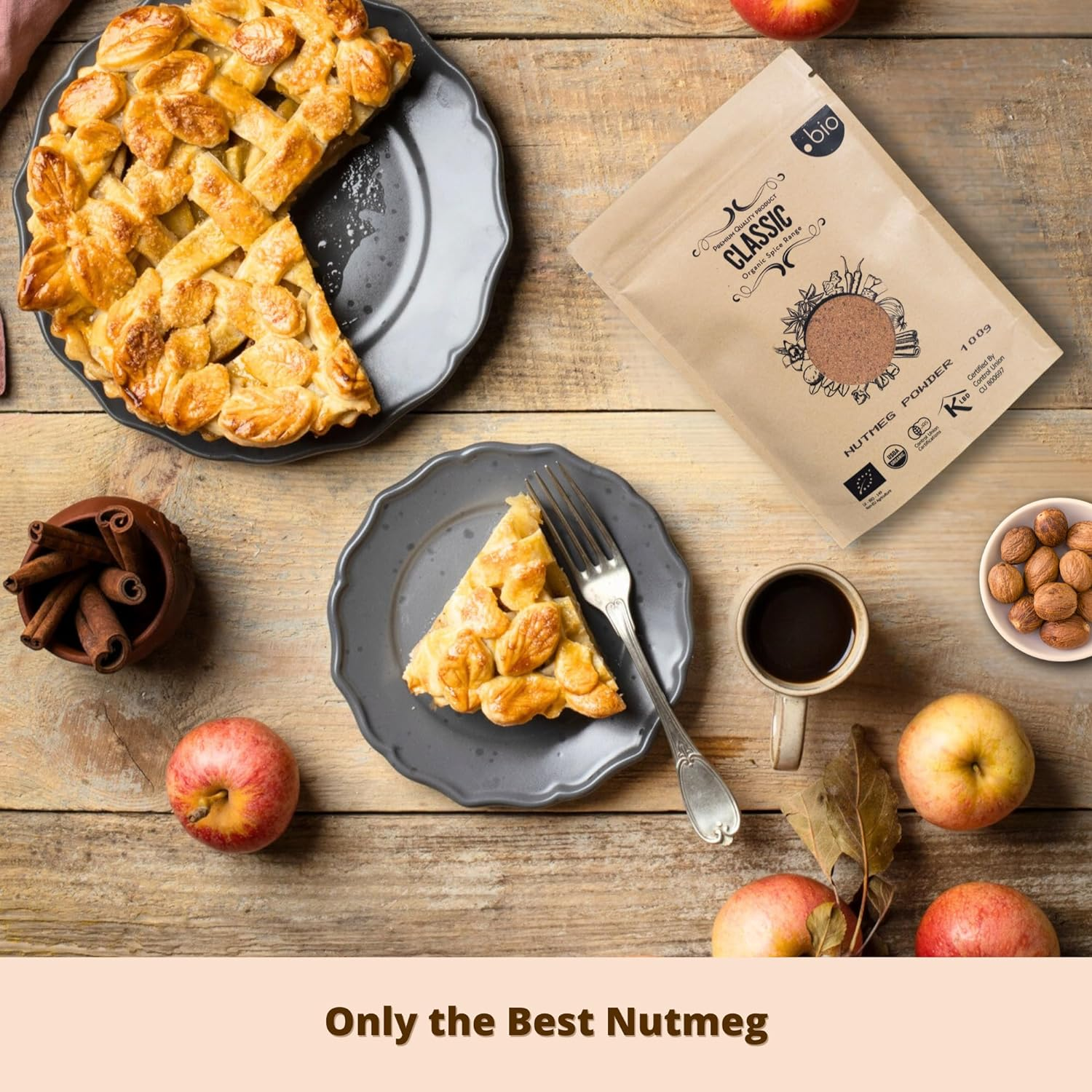 Organic Nutmeg Powder | Freshly Ground | Aromatic & Rich in Flavor | Product of Sri Lanka | 50G | USDA Certified image number 2