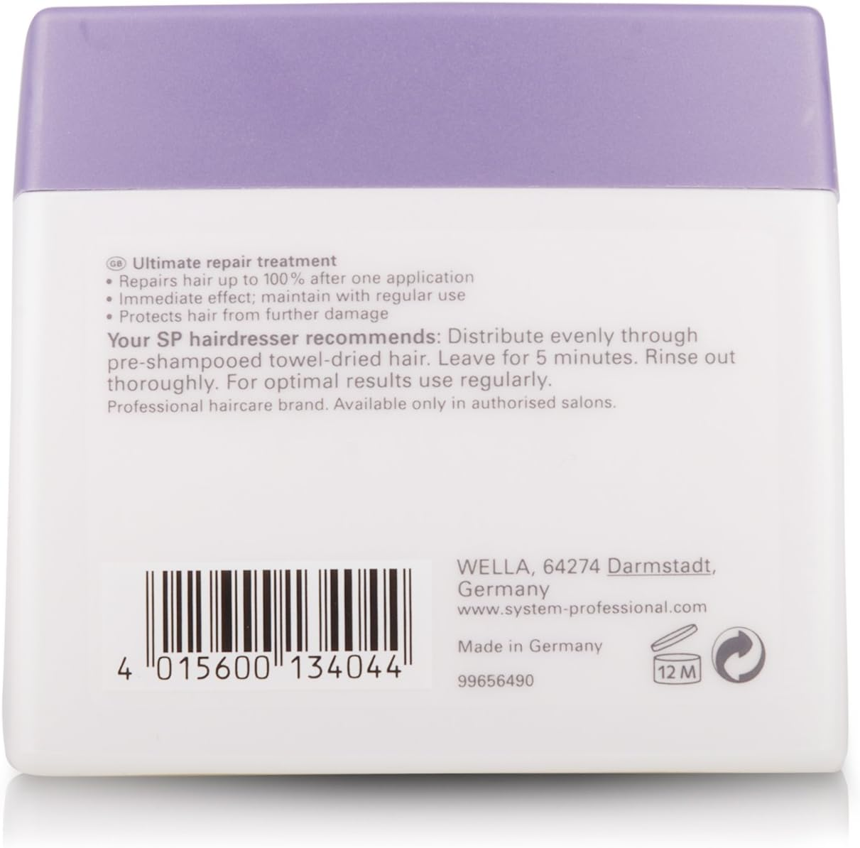 Wella SP Repair Hair Mask for Medium to Coarse Hair, 400Ml image number 2
