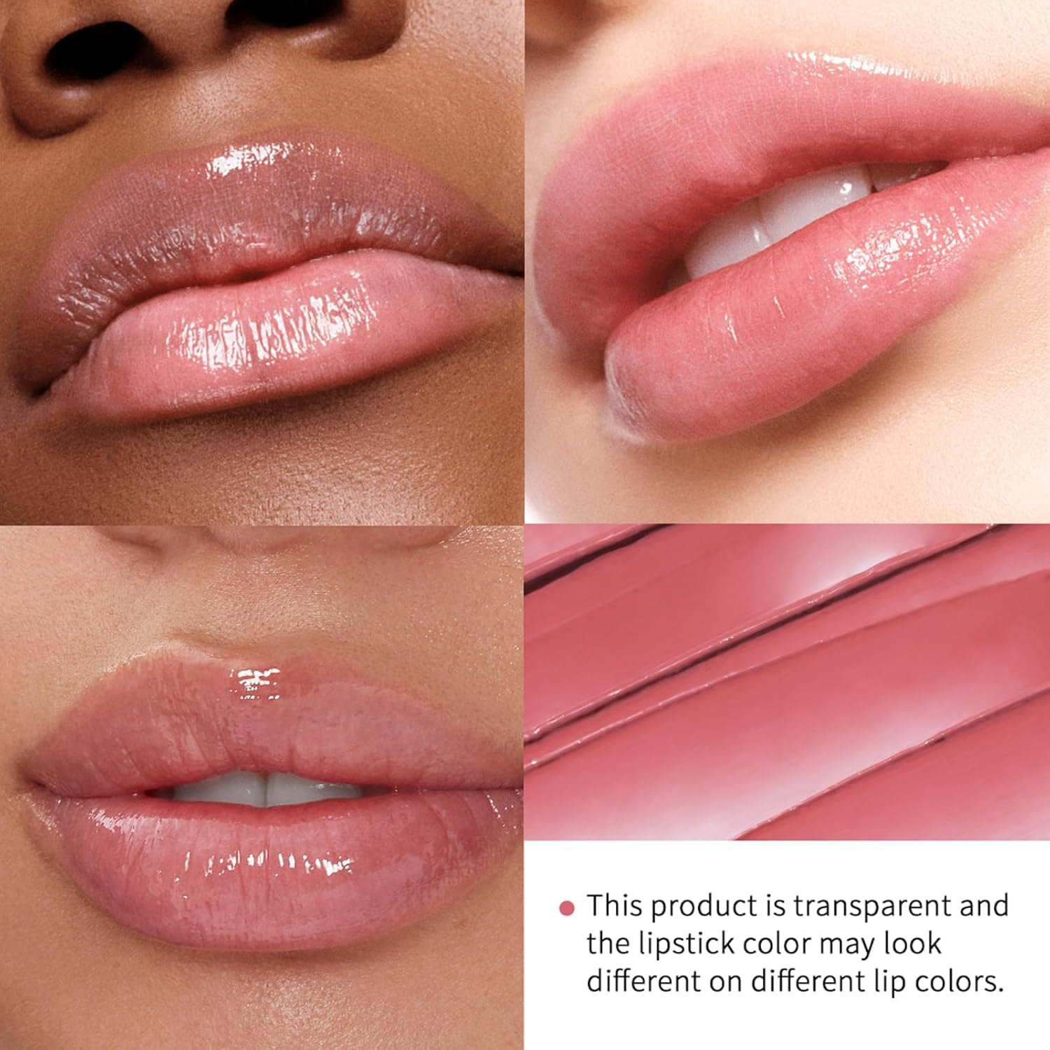 Honeynoir-Black Honey Lipstick,Honey Lip Gloss - Moisturizing Matte Lipstick, Universal Shade for All Skin Tones (Pink)