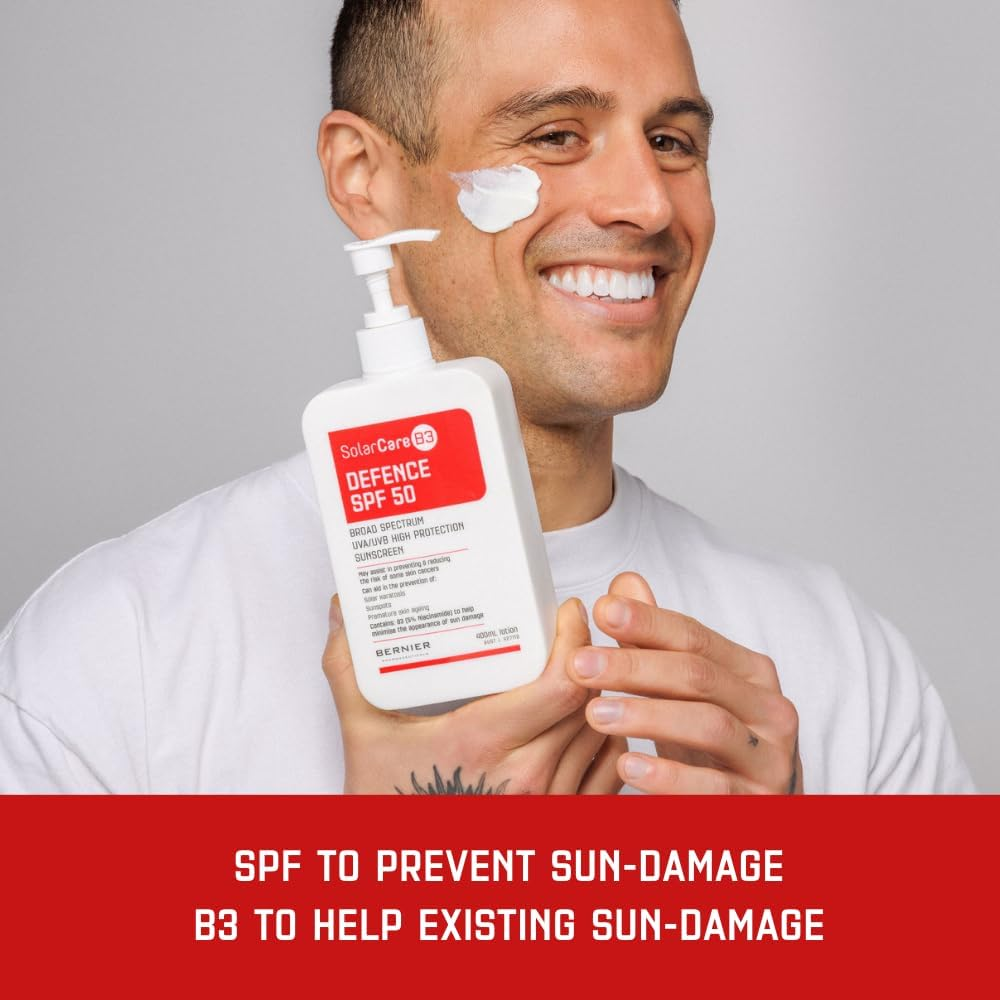 Solarcareb3 Defence SPF 50 Sunscreen, Broad Spectrum UVA/UVB Protection, 5% Niacinamide - 160Ml