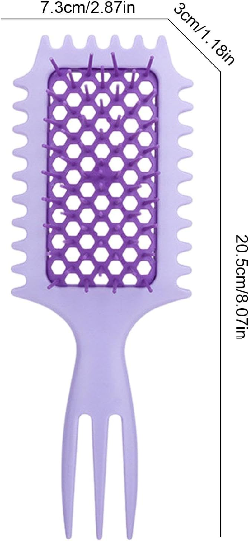 Defining Brush for Curly Hair,Ergonomic Hair Detangling Brush | Curly Hair Brush for Combing and Shaping Curls, Portable Curl Defining Brush image number 4