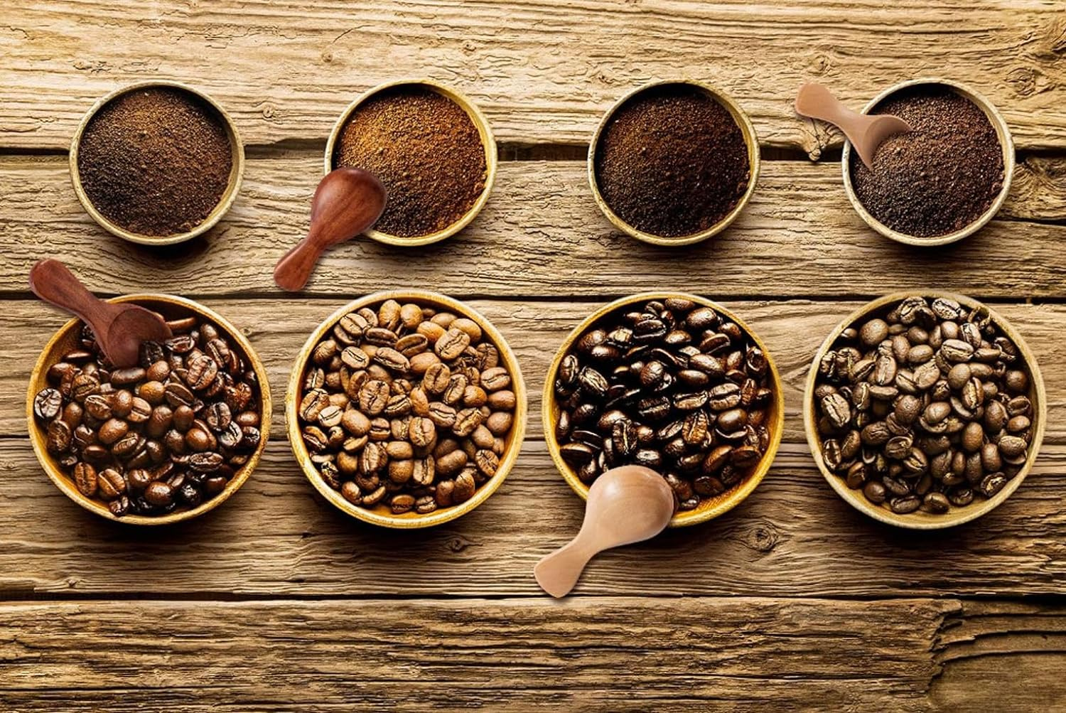 10 Pieces Small Wooden Spoons, Mini Condiments Sugar Seasoning Salt Honey Teaspoon Coffee Tea Mustard Ice Cream Wood Spoons (Brown) image number 4