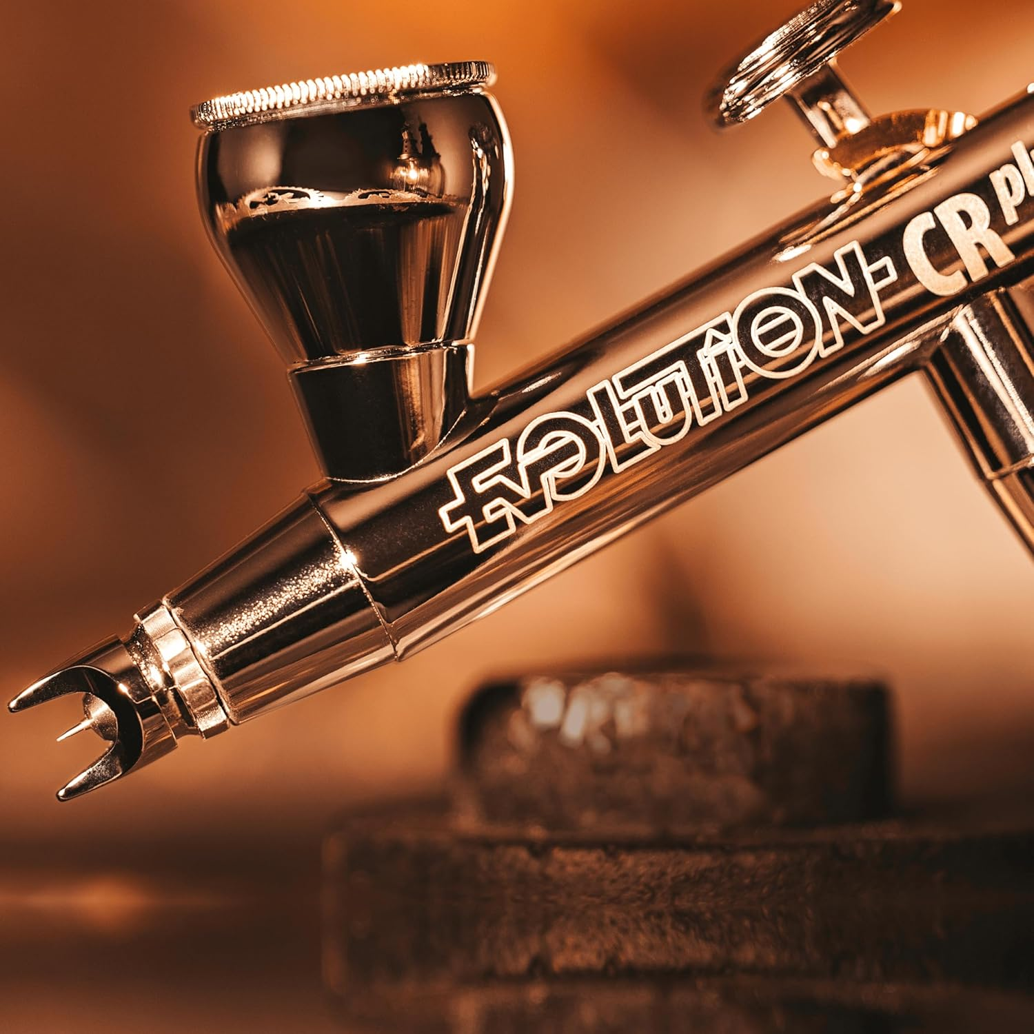 Harder & Steenbeck Airbrush &ndash; Evolution 2024 Crplus - German-Engineered Dual Action Painting Set with Gravity Feed - 0.28Mm Self-Centering Nozzle - 2Ml Paint Cup - 121231