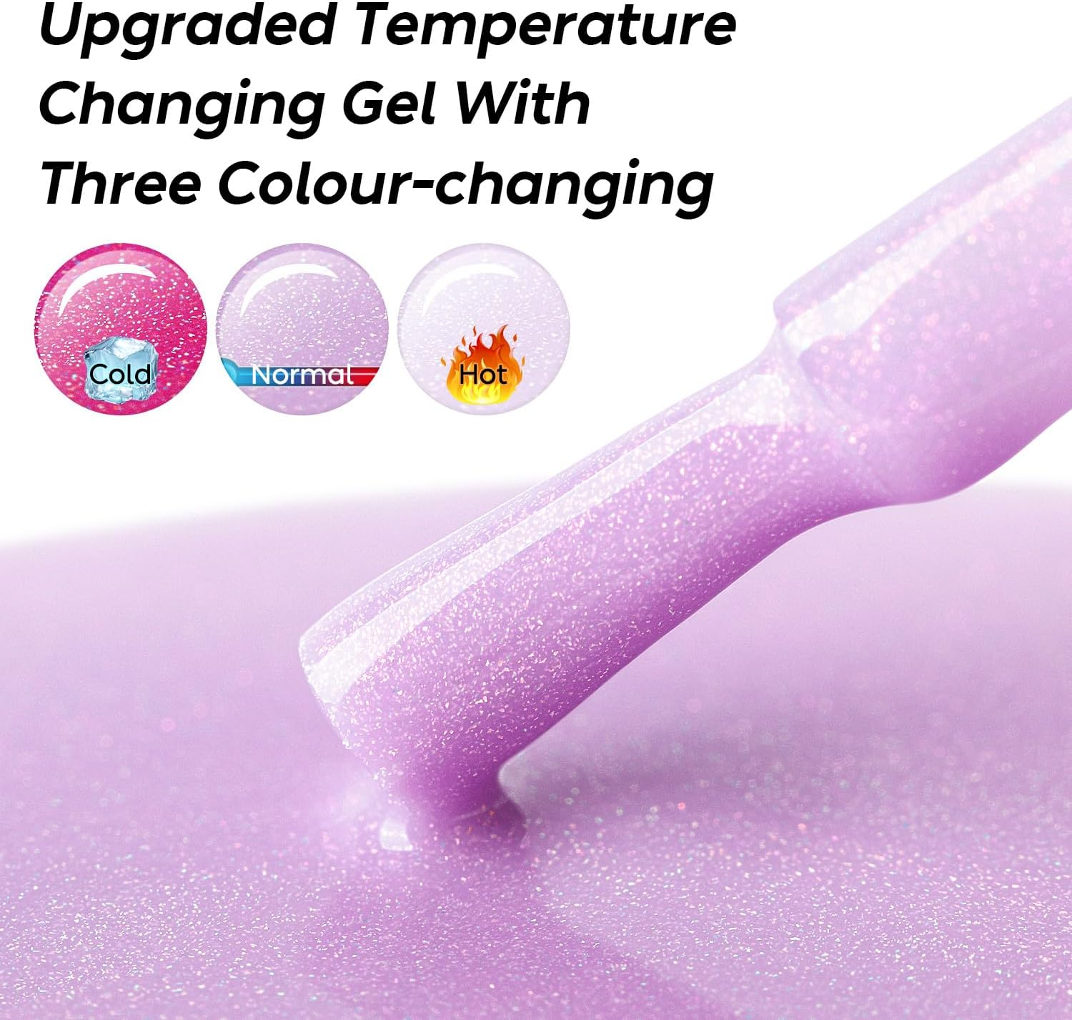 AIMEILI Soak off UV LED Temperature Colour Changing Chameleon Gel Nail Polish 10Ml 02 - Bsl002 image number 4