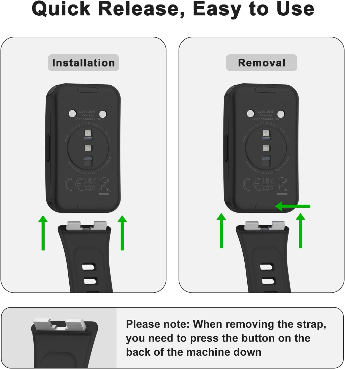 Silicone Bands for Huawei Band 10 Strap/Huawei Band 9/8 Strap Women Men, Soft Comfortable Adjustable Replacement Sport Wristband - Navy Blue image number 3