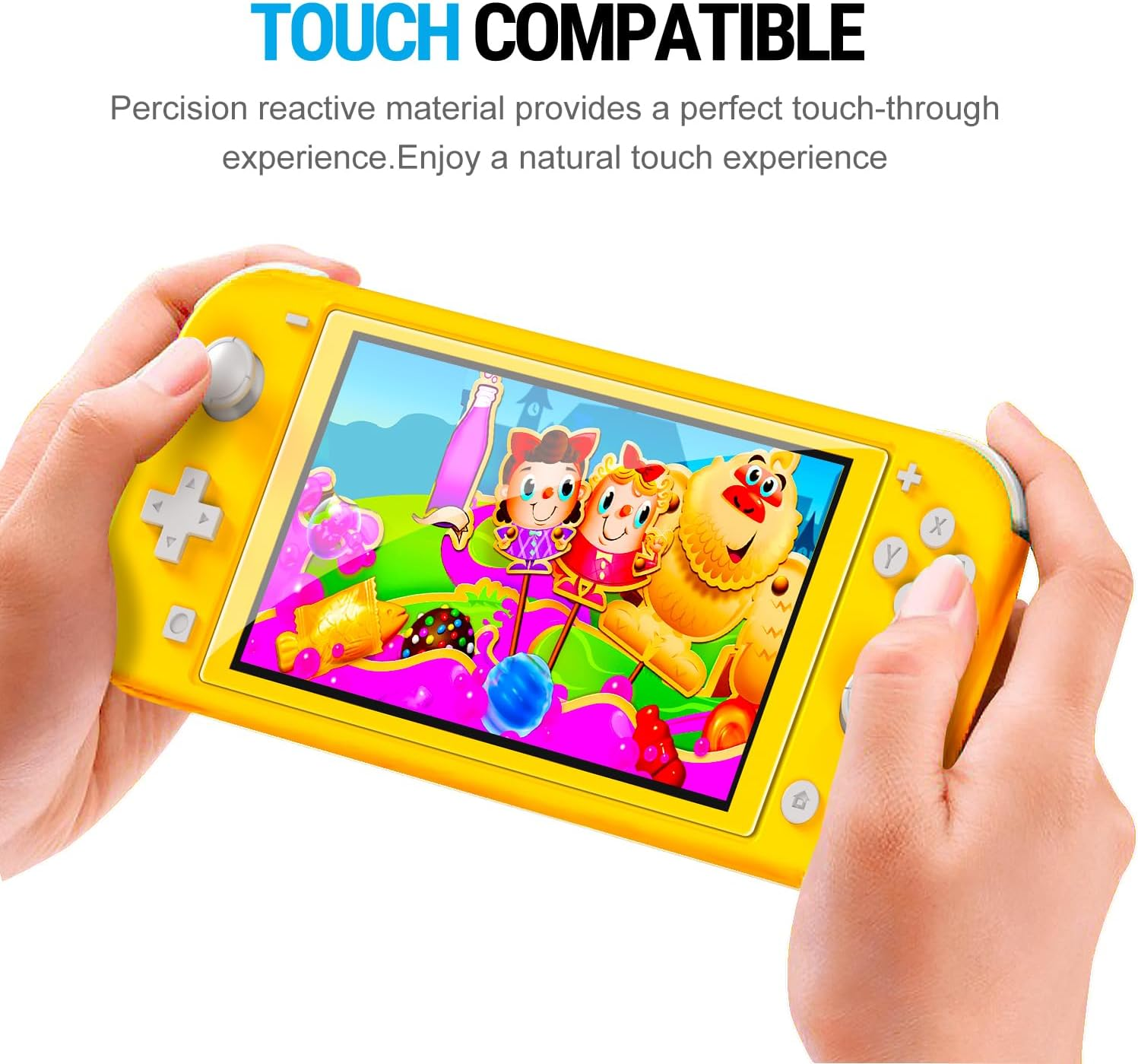 Ivoler [4 Pack Screen Protector Tempered Glass for Nintendo Switch Lite, Transparent Hd,High Definition,Clear Anti-Scratch with Anti-Fingerprint Bubble-Free Fit Switch Lite 2019 image number 1