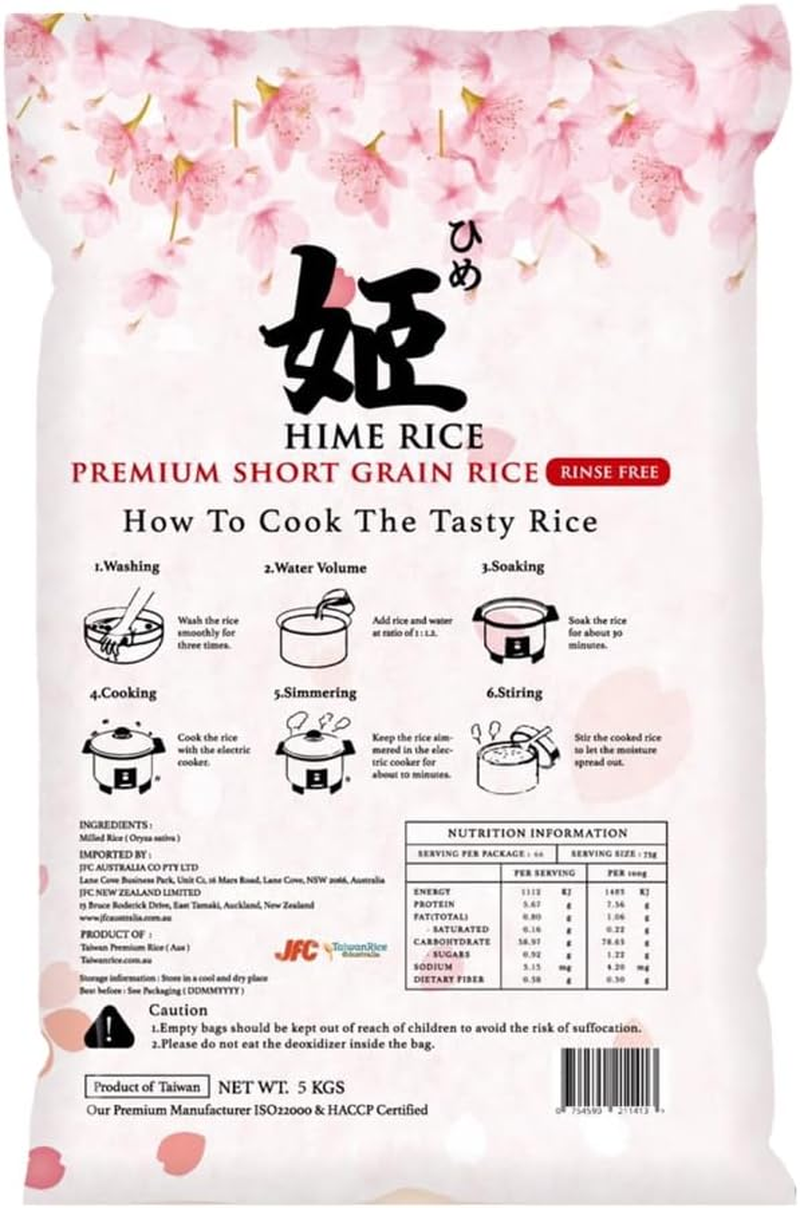 HIME Rinse Free Rice 5Kg