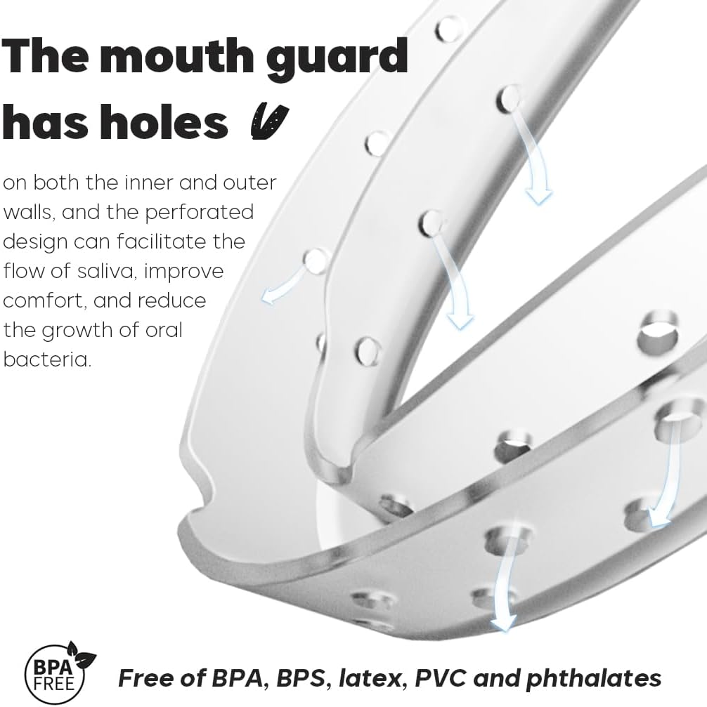 KOHEEL Mouth Guard for Nighttime Teeth Grinding, Professional-Fit Dental Guard, Thin Mouth Guard for Clenching (2 Large & 2 Small) image number 1