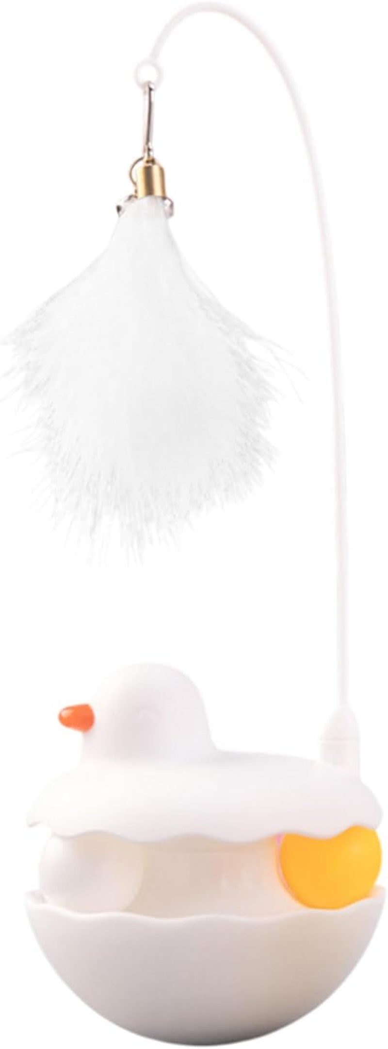 Cat Toys | Fun Interactive Cat Toys for Indoor | Stick Game in Duck Shape for Kitten Easter Birthday Outdoor Play Activities image number 5