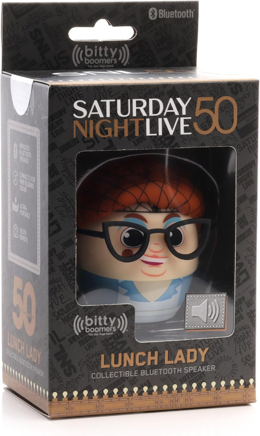 Bitty Boomers NBC Universal: Saturday Night Live SNL - Lunch Lady - Mini Bluetooth Speaker image number 2