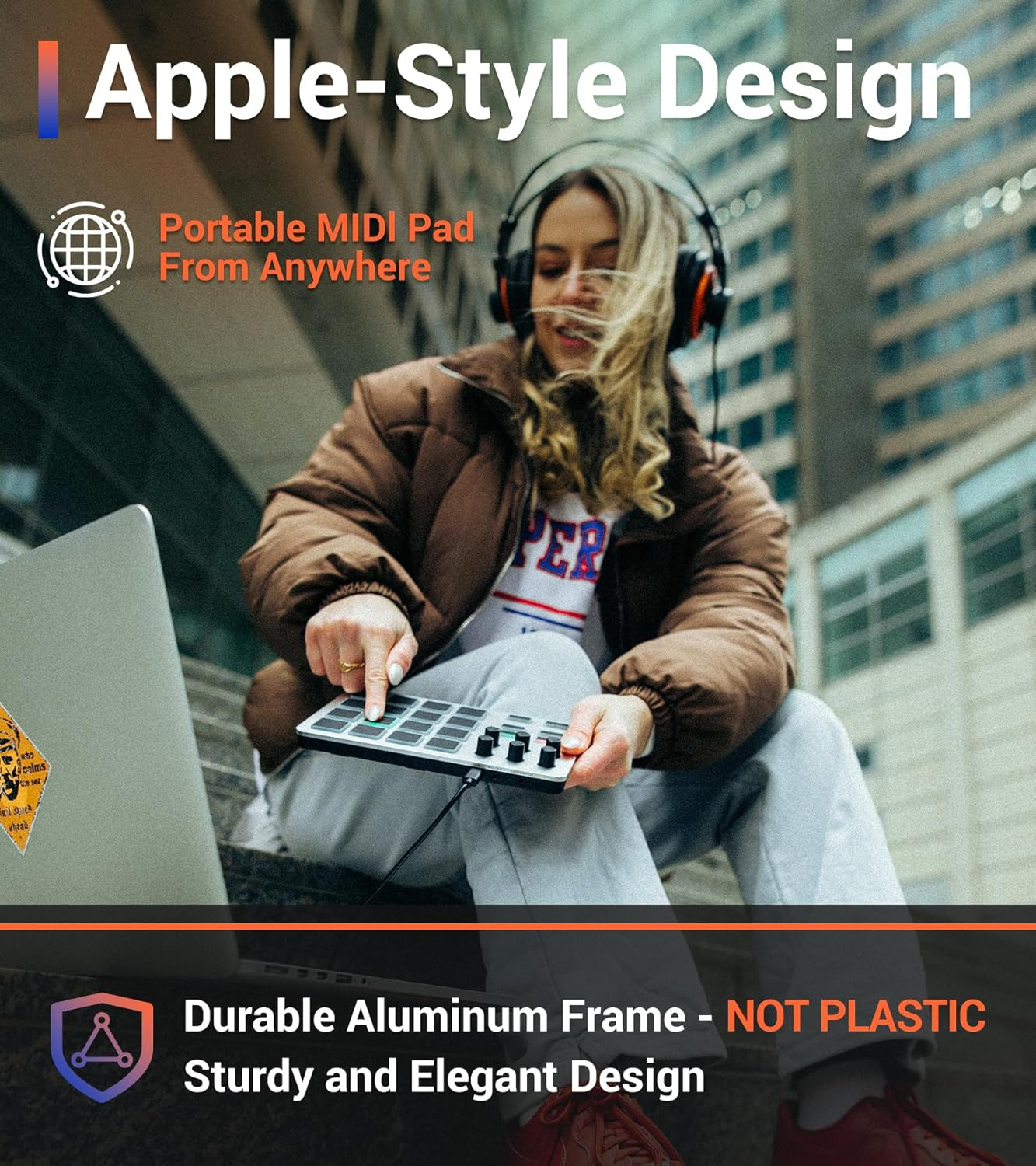 ESI Xjam | USB MIDI Performance Controller, Silver image number 5