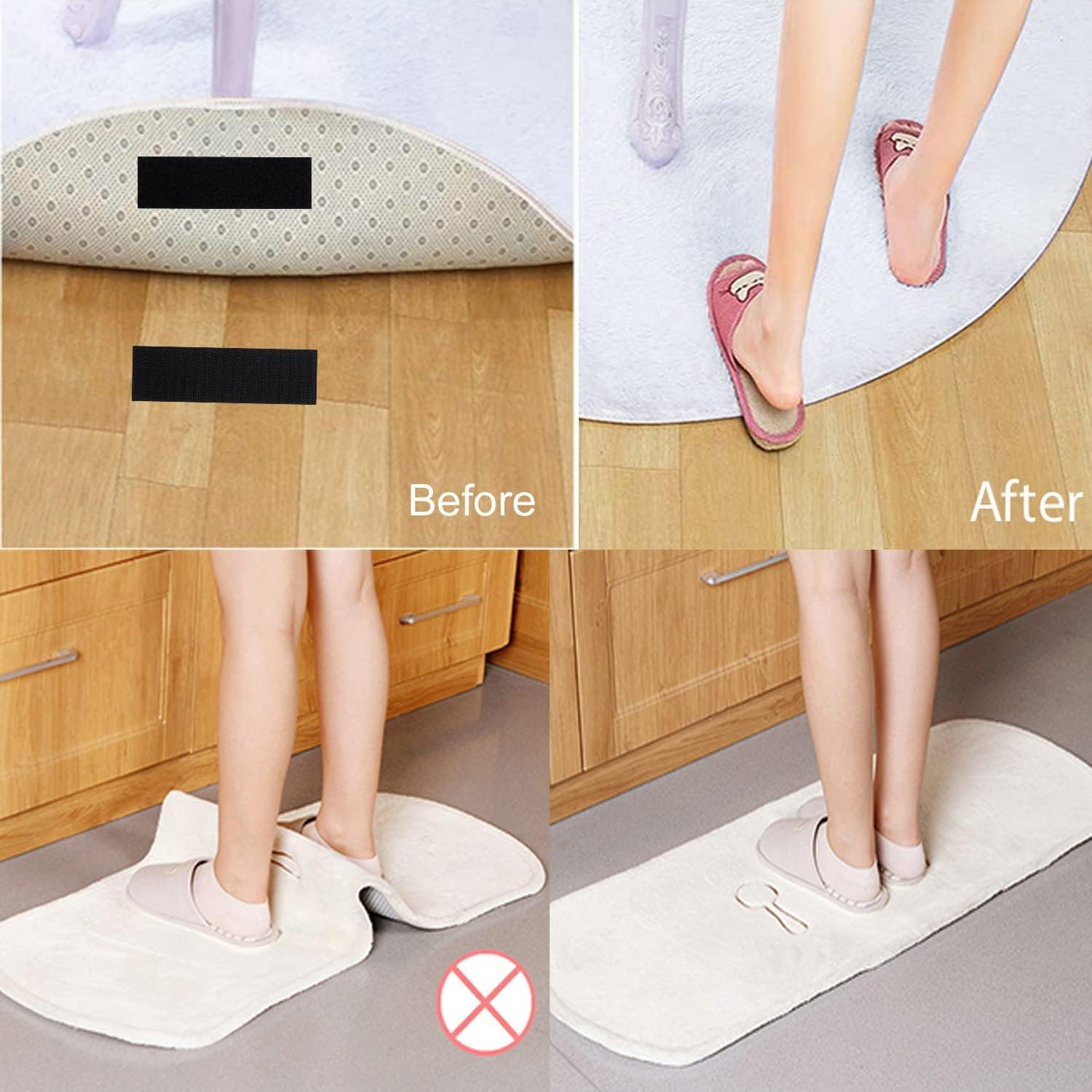 Wzenclave 15Pairs of Industrial Heavy Duty Velcro Tape Dots - Upgraded, Self-Adhesive Backing, Double-Sided Velcro Strips for Carpets, Sofa Cushions, Steps, Hanging Pictures, Office, and Home Use. image number 5