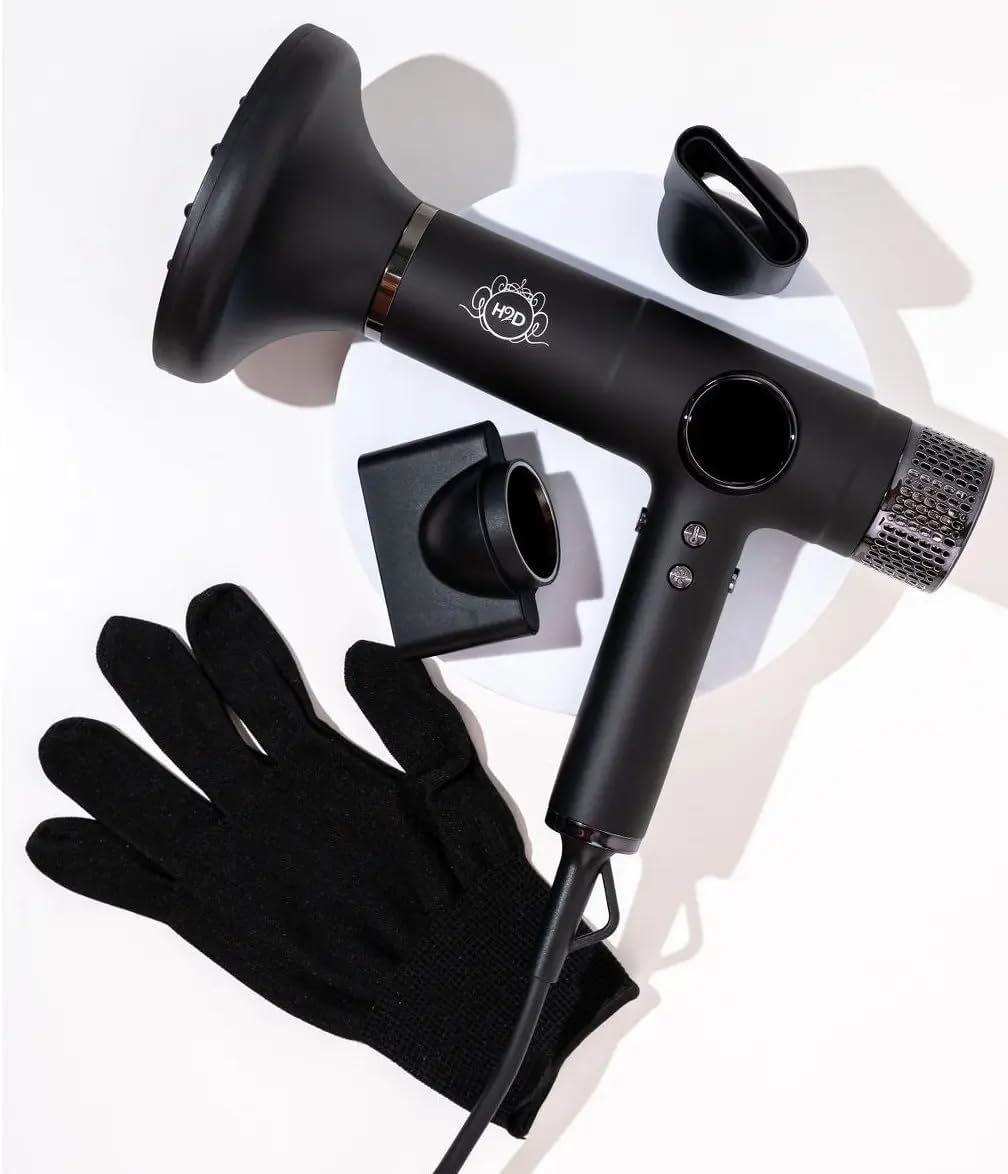H2D Pro Dynamic Black Gloss 2000W Professional Hair Dryer image number 1