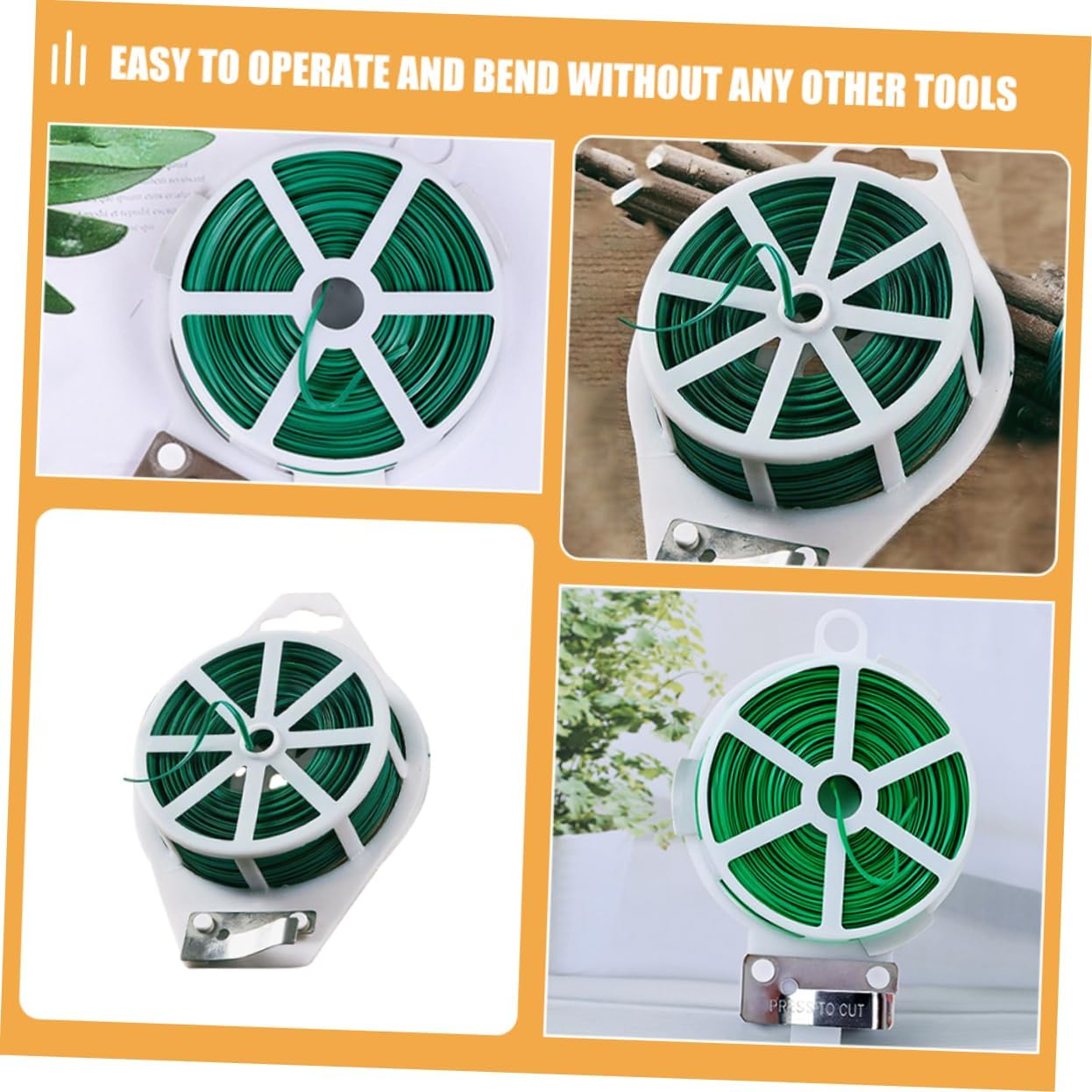 Parliky Plant Ties Gardening Wire Ties for Climbing Vines Flexible Binding Wire DIY Plant Fixing Tool image number 6
