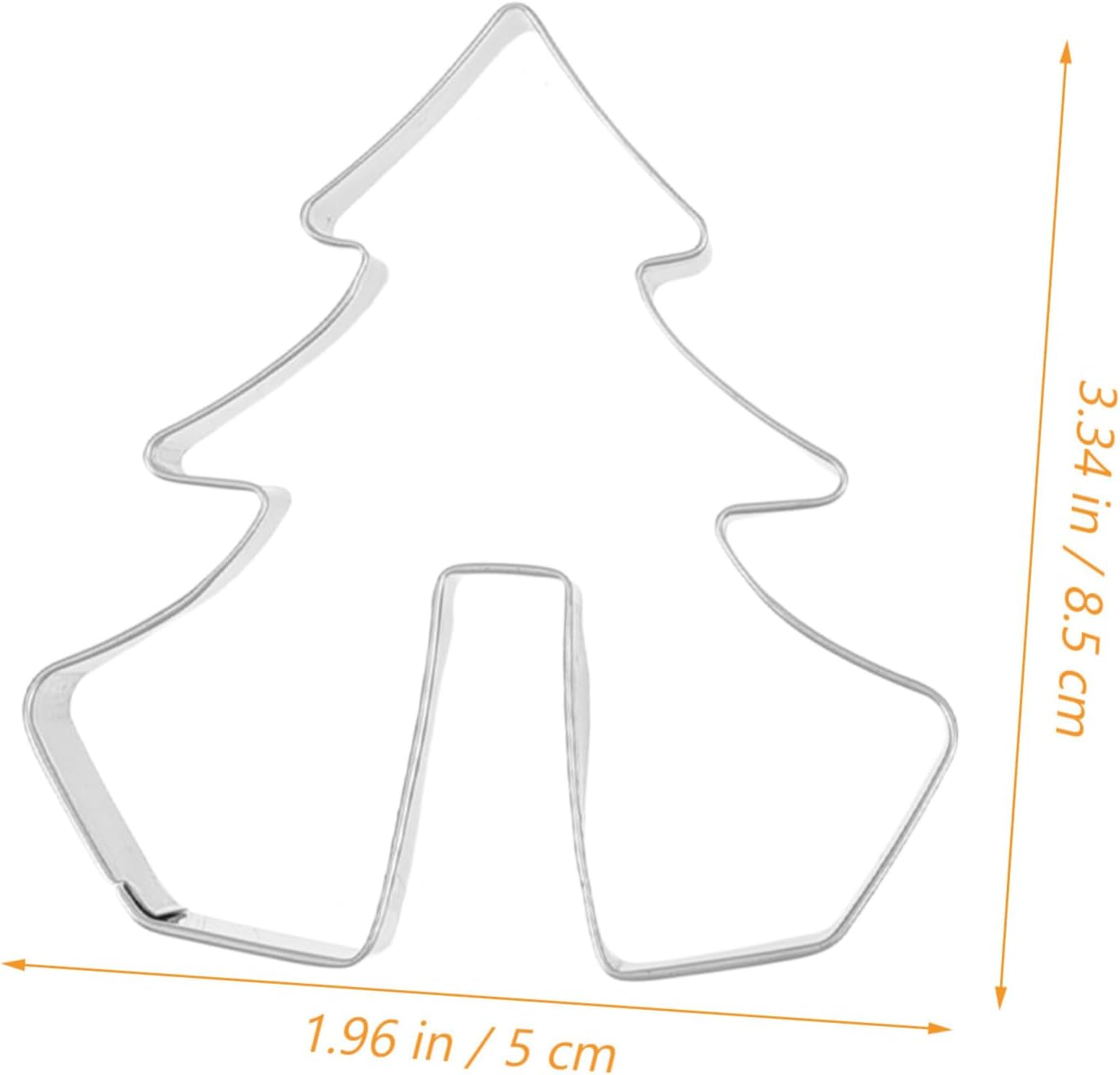 8Pcs Christmas Biscuit Cutters Stainless Steel Reusable Cookie Molds for DIY Baking Party Supplies image number 4