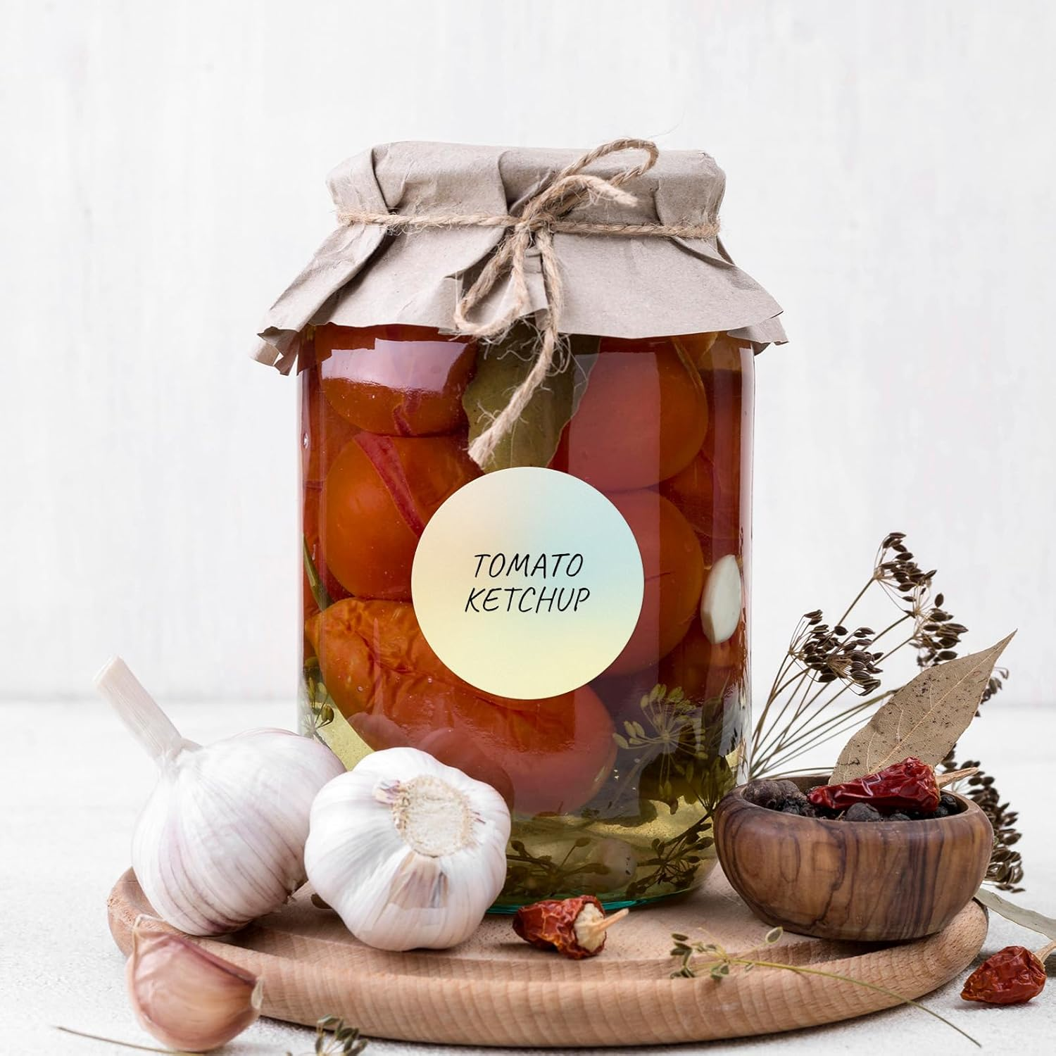 Direct Thermal round Labels Circle Gradient Color Stickers 2 Inch Self Adhesive Gradual Change 50 Mm Dot for Personalized Design DIY Custom Logo Price Name Tag QR Code Small Business 500 PCS image number 3