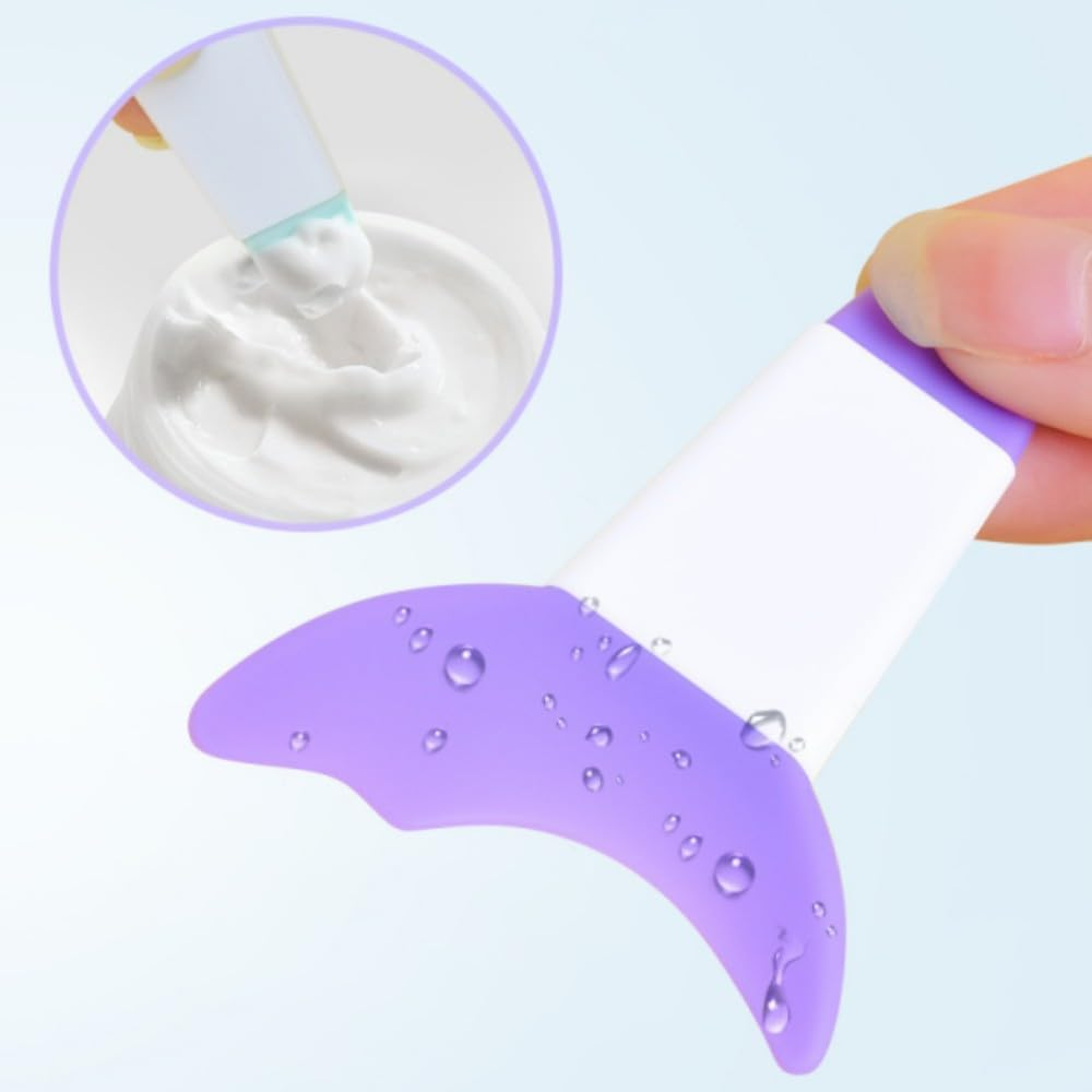 Mascara Eyelash Shield Applicator Guard Tool, 2 Pcseyelash Eyeshadow Auxiliary Guard Tool Pads, for Eye Makeup and Prevent Makeup Residue (Purple) image number 6