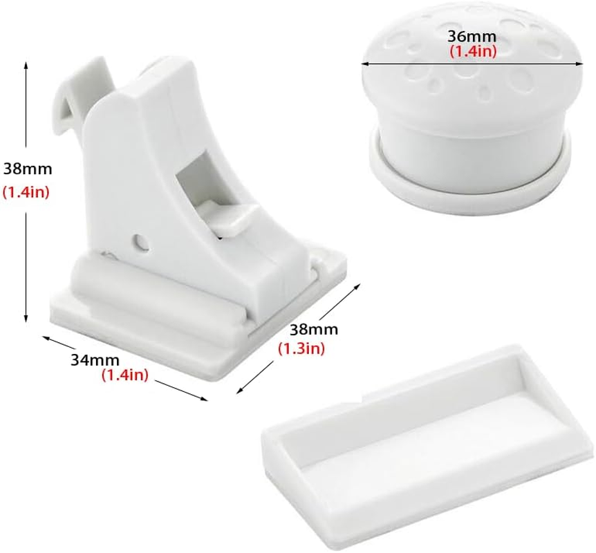AIMALL 30-Pack Invisible Magnetic No Drilling Cabinet Drawer Cupboard Safety Proofing Lock Baby Kids Safety Locks No Screws or Drilling, Includes Locks, Keys, and Adapter image number 1