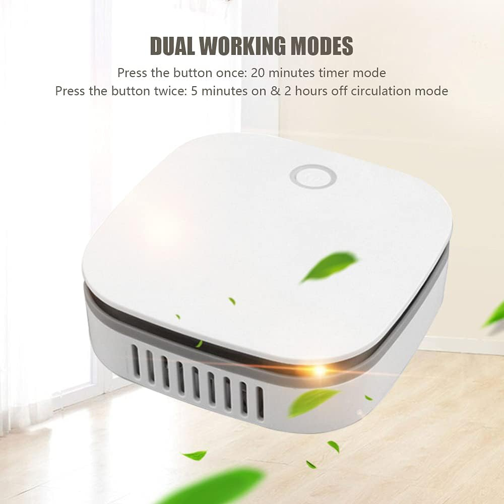 Mingzhe Portable Air Purifier Ozone Generator O3 Negative Ion Deodorizer Sterilizer Odor Remover Eliminating Wi Timer 2 Modes Ozone Machine for Home Car Office image number 4