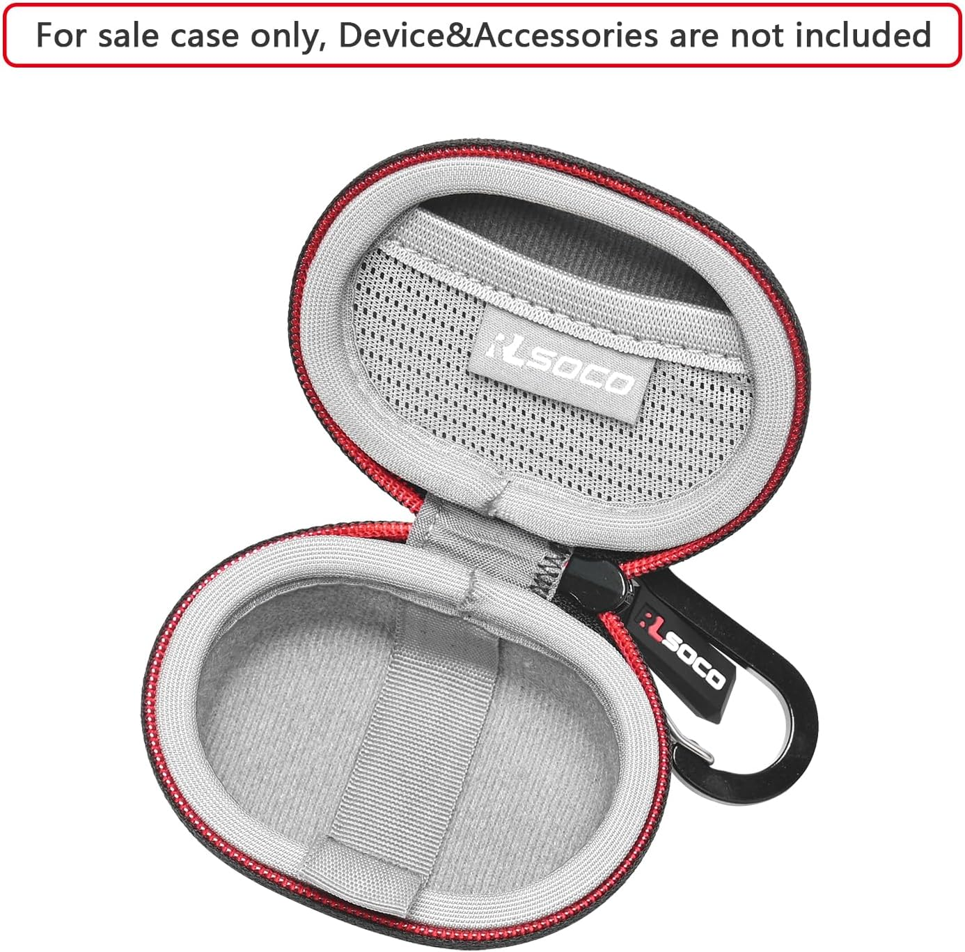 RLSOCO Carrying Case for Anker Soundcore Space A40 Adaptive Active Noise Cancelling Wireless Earbuds - Black (Case Only) - Black image number 4