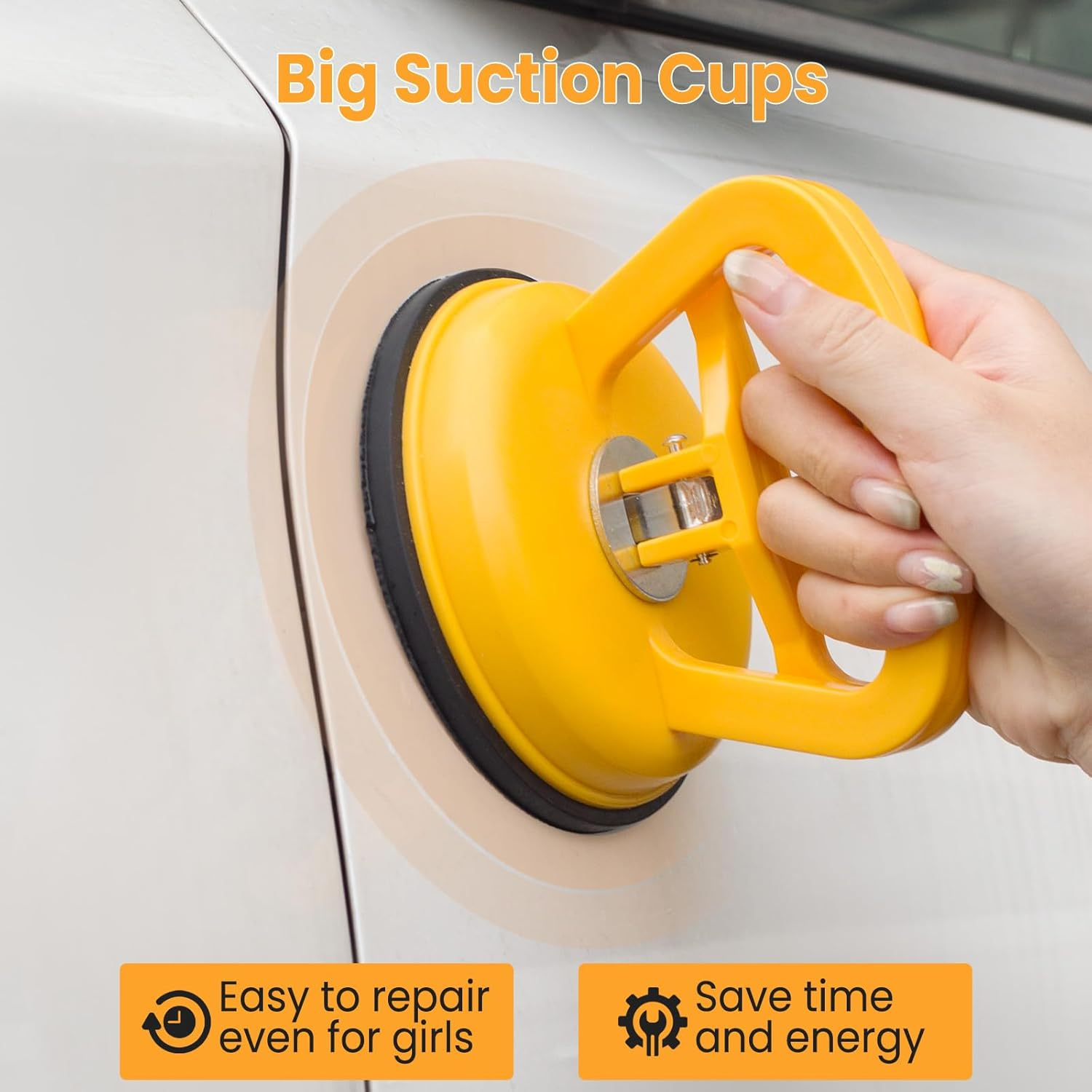 Sigoobal Car Dent Puller Kit, 135Pcs Paintless Dent Removal Kit, Car Dent Repair Kit with Golden Lifter, Bridge Puller, Slide Hammer 2 in 1 T-Bar, Dent Puller for Car Refrigerator Door Ding Repair image number 1