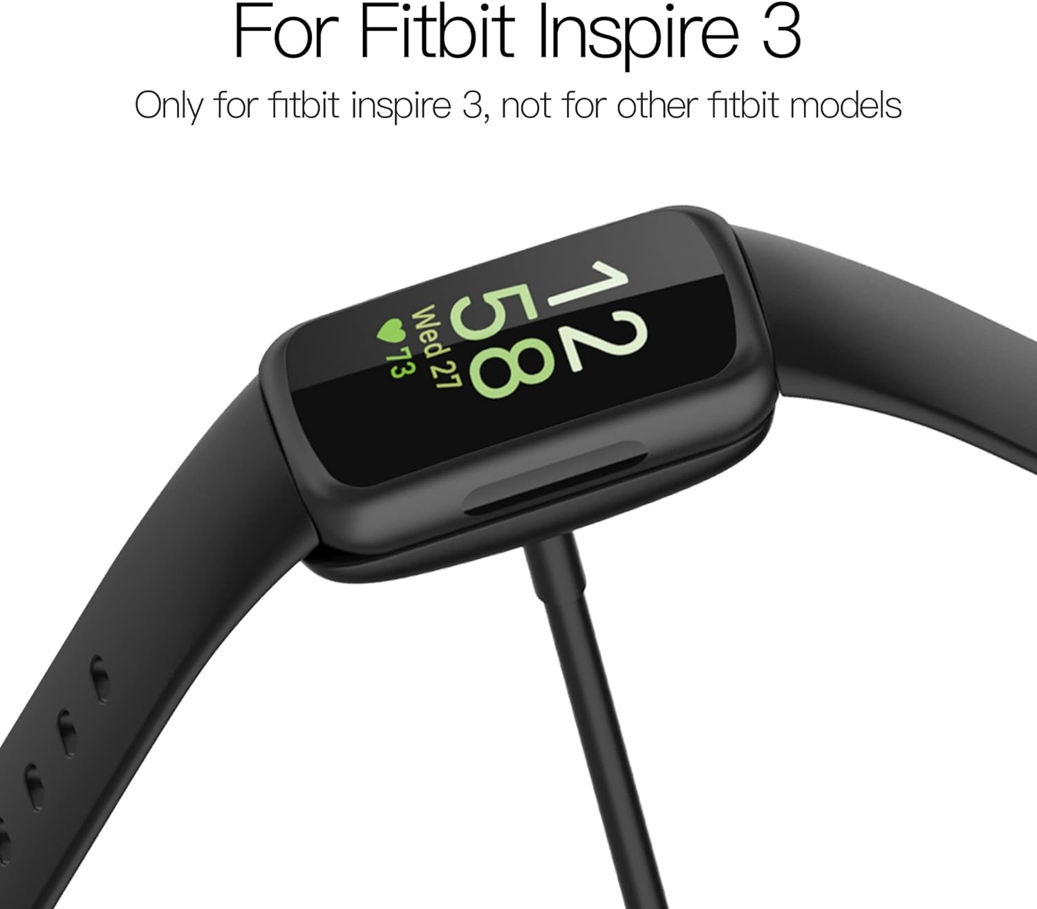 AWINNER Charger Cable Compatible for Fitbit Inspire 3 Smartwatch (1 Pack) image number 2