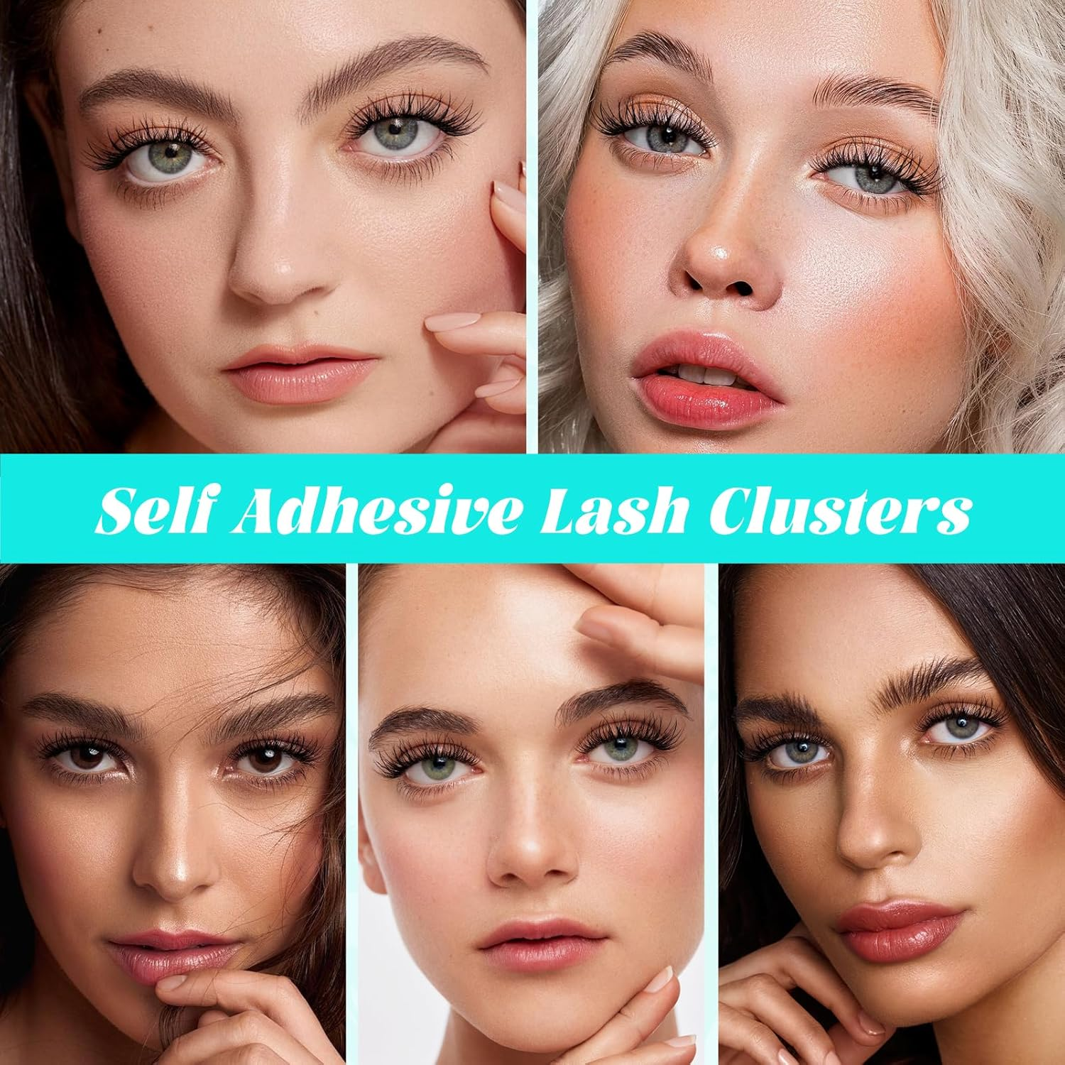 Self Adhesive Lash Clusters 120PCS Self Adhesive Eyelashes Natural C Curl 8-16Mm,No Lash Glue Needed,Impress Lashes Wide Stem Self-Adhesive Thin Lash Extension image number 4