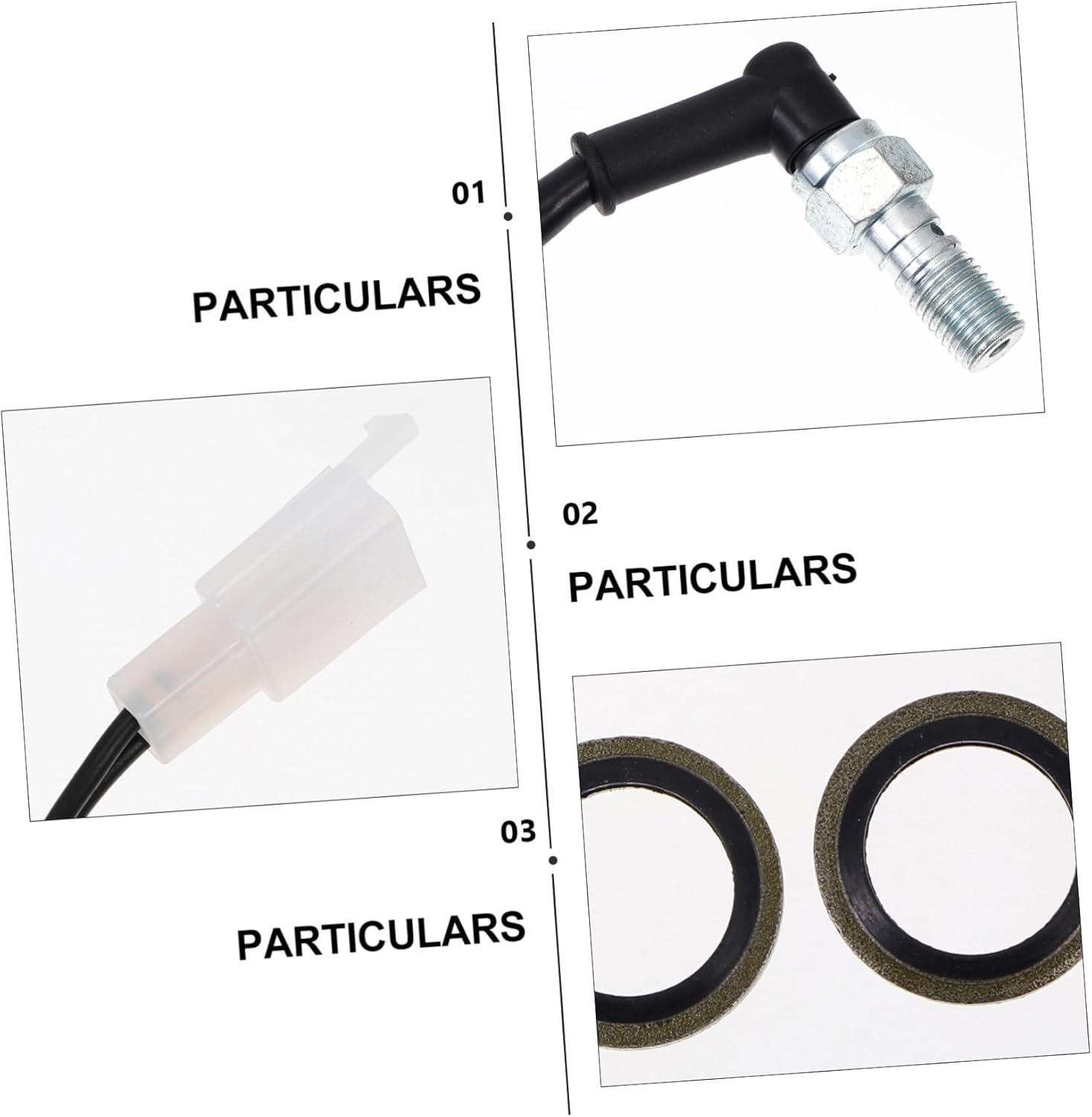 BUGUUYO Lightweight Motorcycle Hydraulic Brake Switch Line Front Brake Motorbike Hydraulic Pressure image number 3