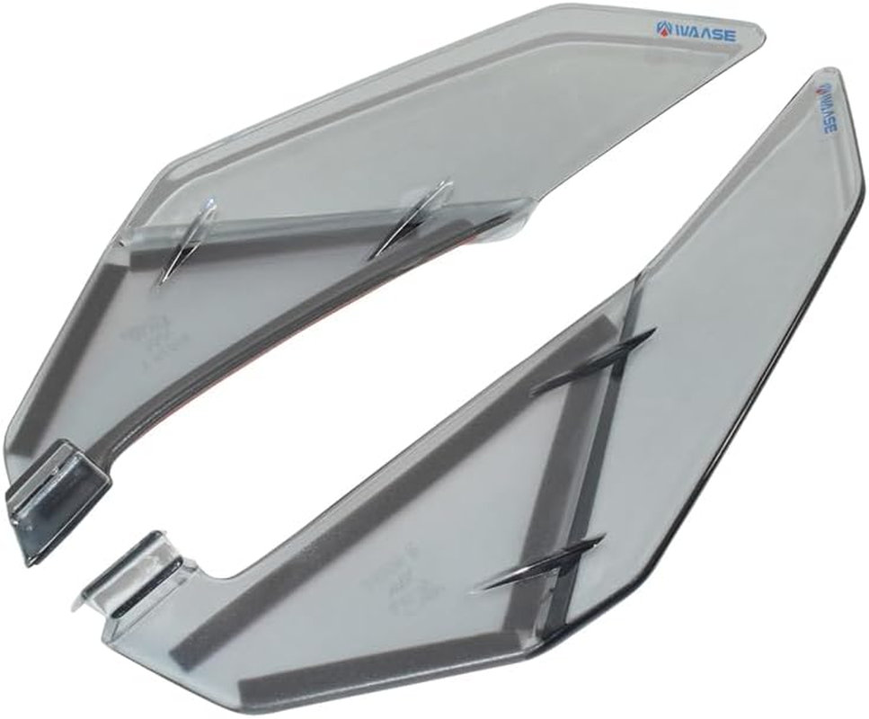 Motorbike for Honda XL 750 XL750 Transalp 2023 2024 1 Pair Left Right Front Windshield Wind Deflectors Side Spoiler Windscreen (Smoke Gray) - Smoke Gray image number 4